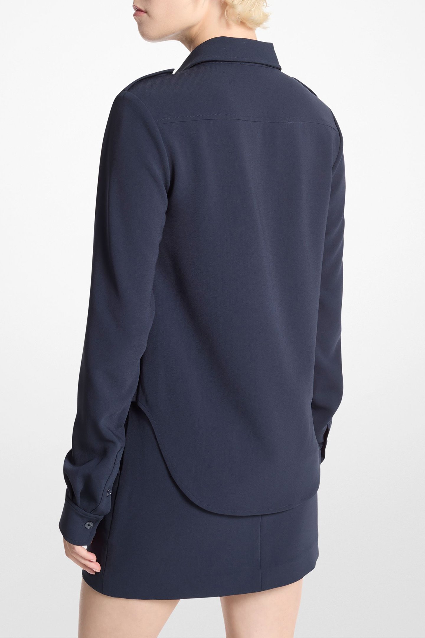 FITTED ARMY SHIRT IN NAVY 2