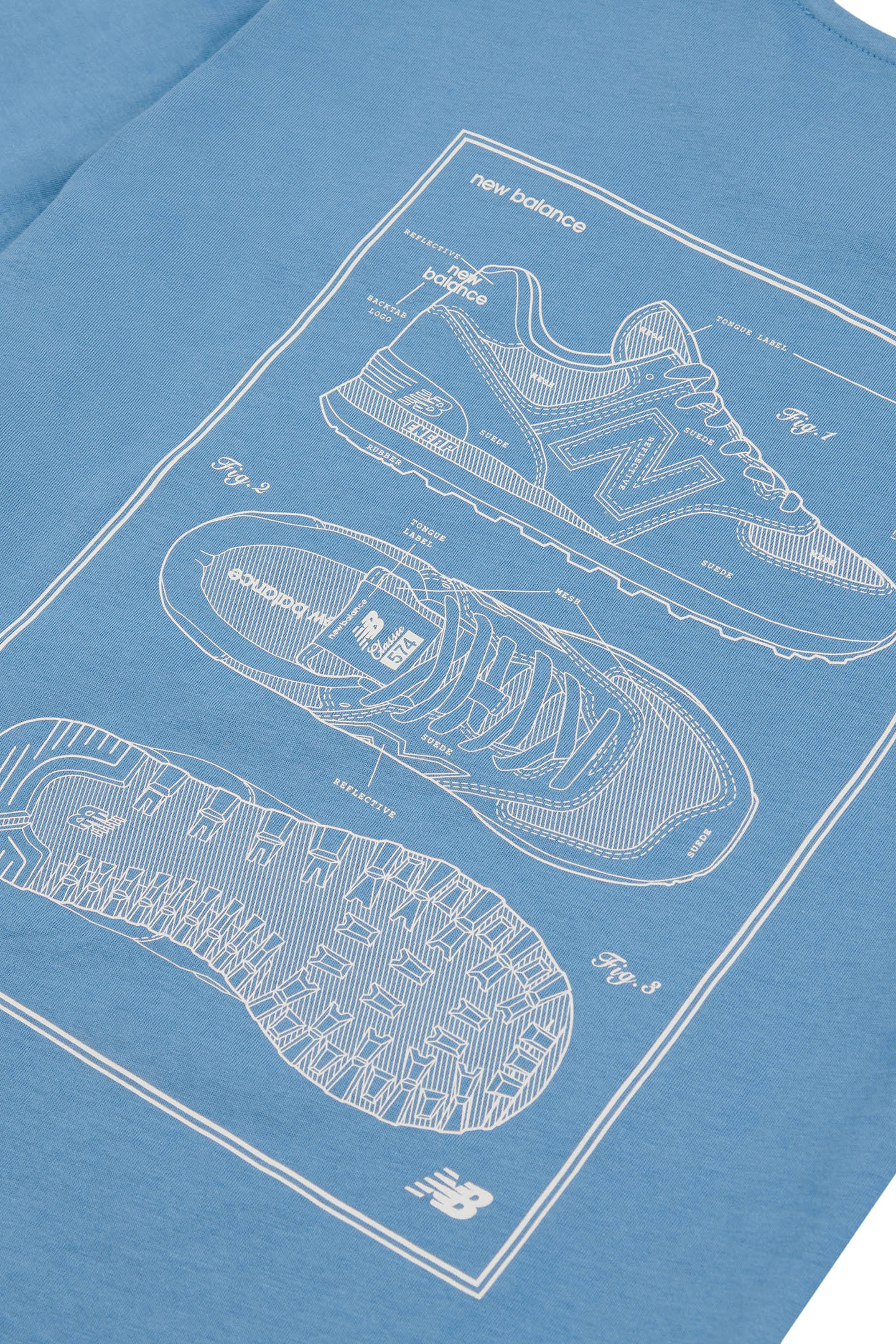 BOYS 574 DIAGRAM TEE HERONBLU 10