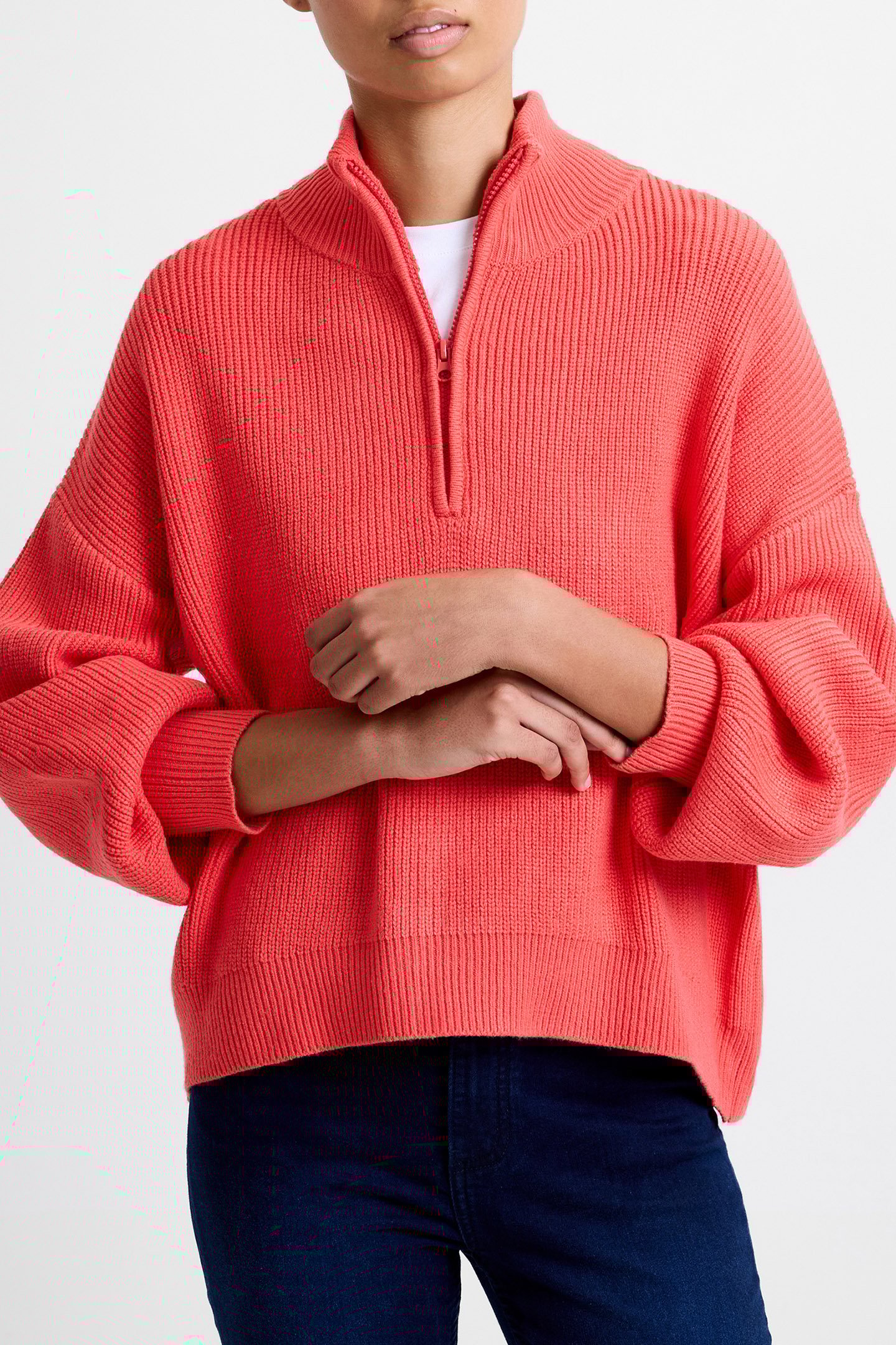 BABYSOFT HALF ZIP JUMPER CAYENNE RED 3