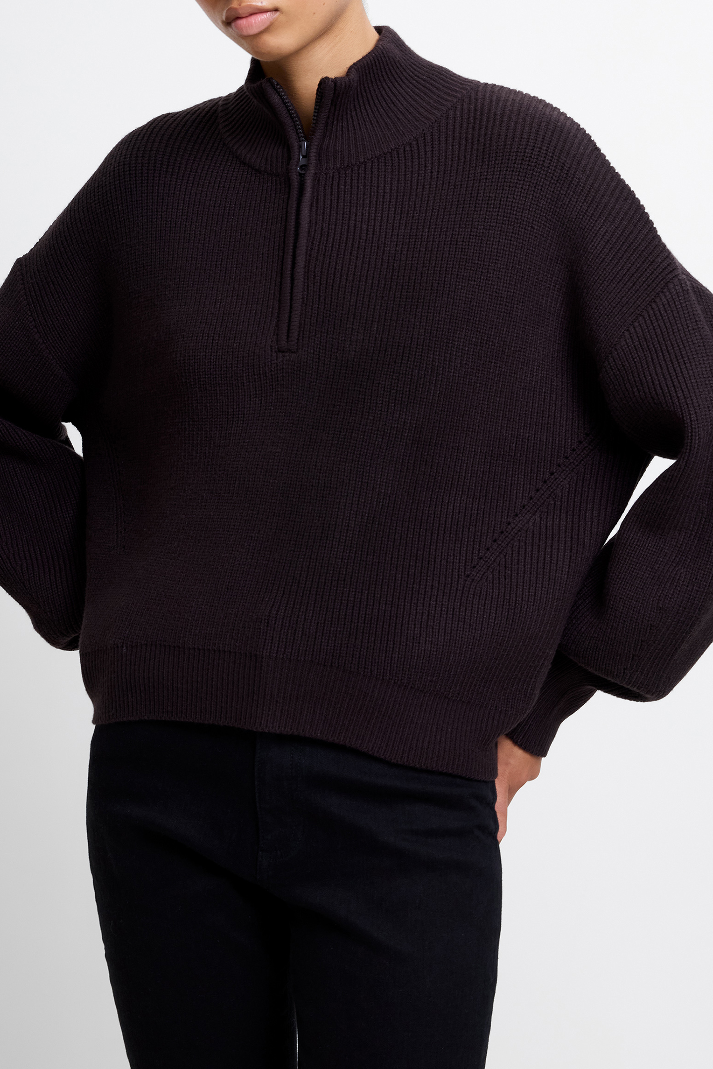 BABYSOFT HALF ZIP JUMPER CHOCOLATE GANACHE 4