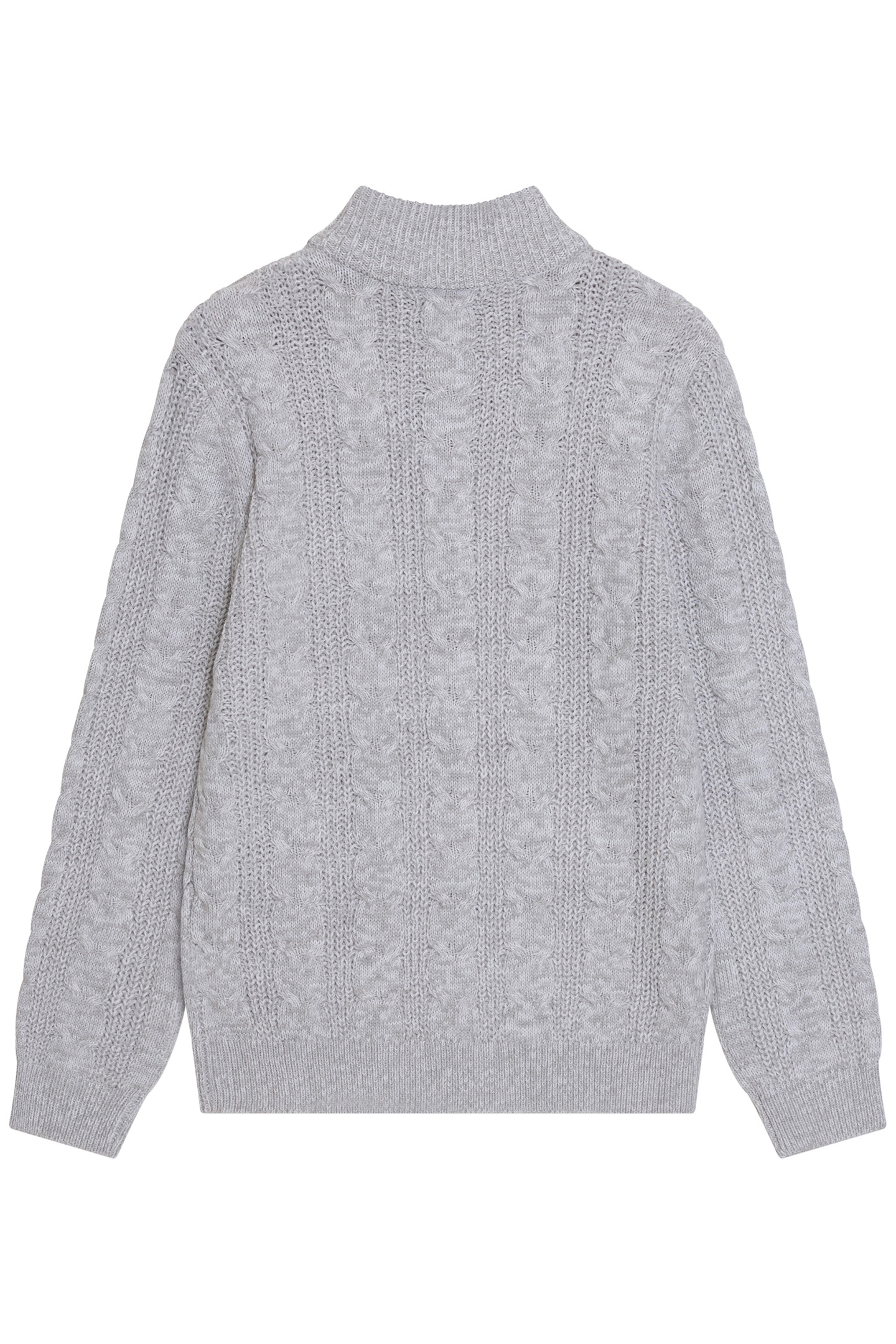 HALF ZIP CABLE ECRU MEL 2