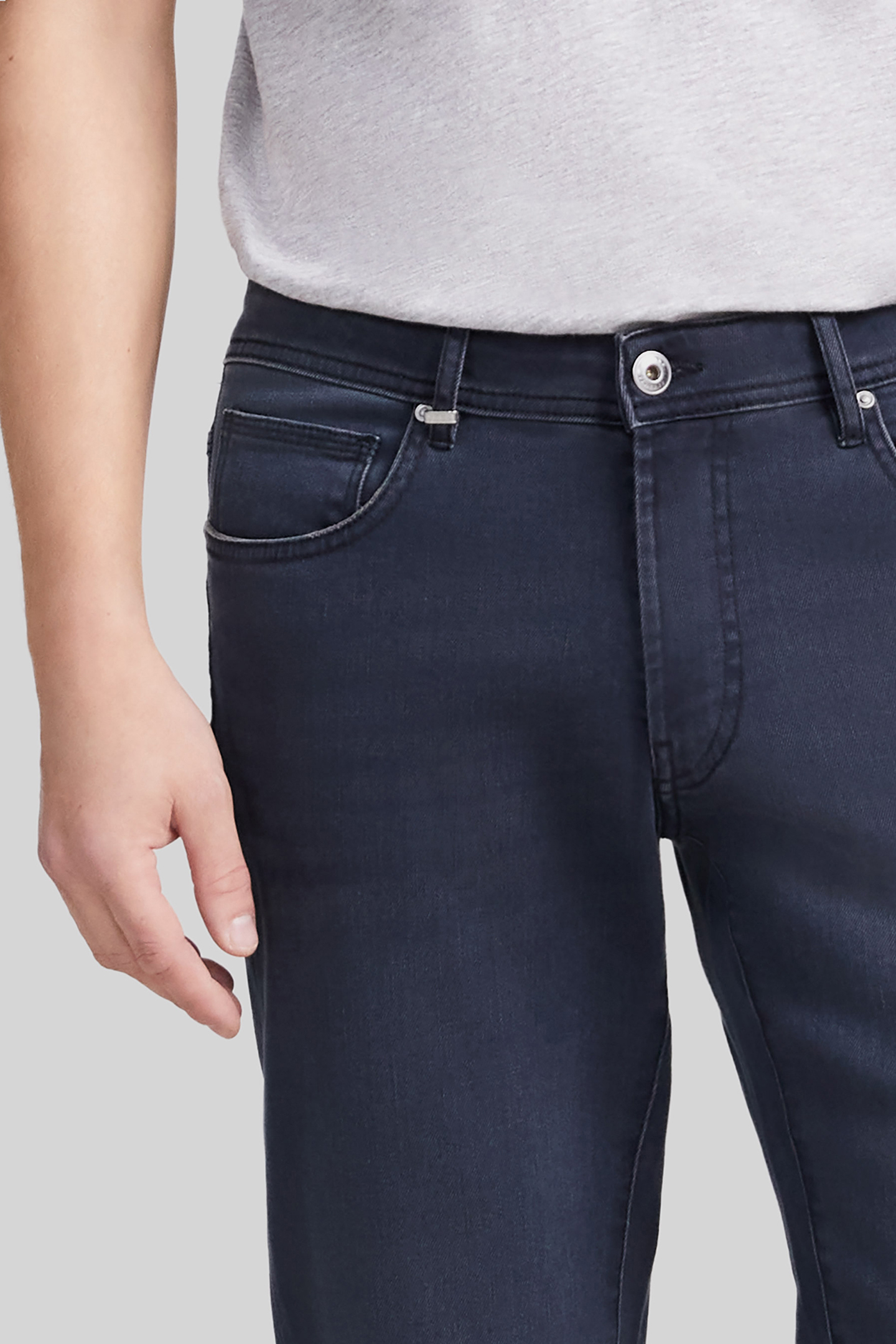 ORGANIC COTTON SLIM JEANS STEEL 6