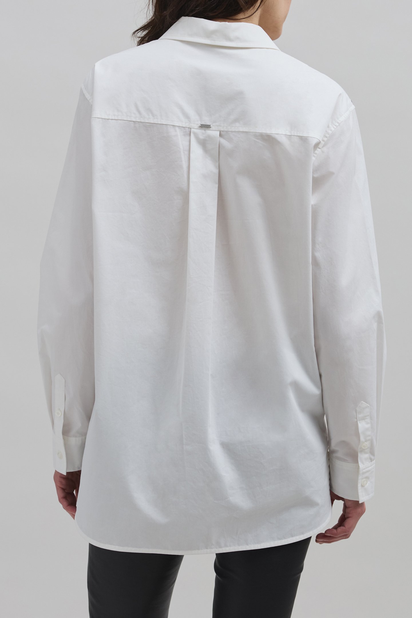 WHITE ORGANIC COTTON SHIRT WITH EYELET DESIGN OFF-WHITE 2
