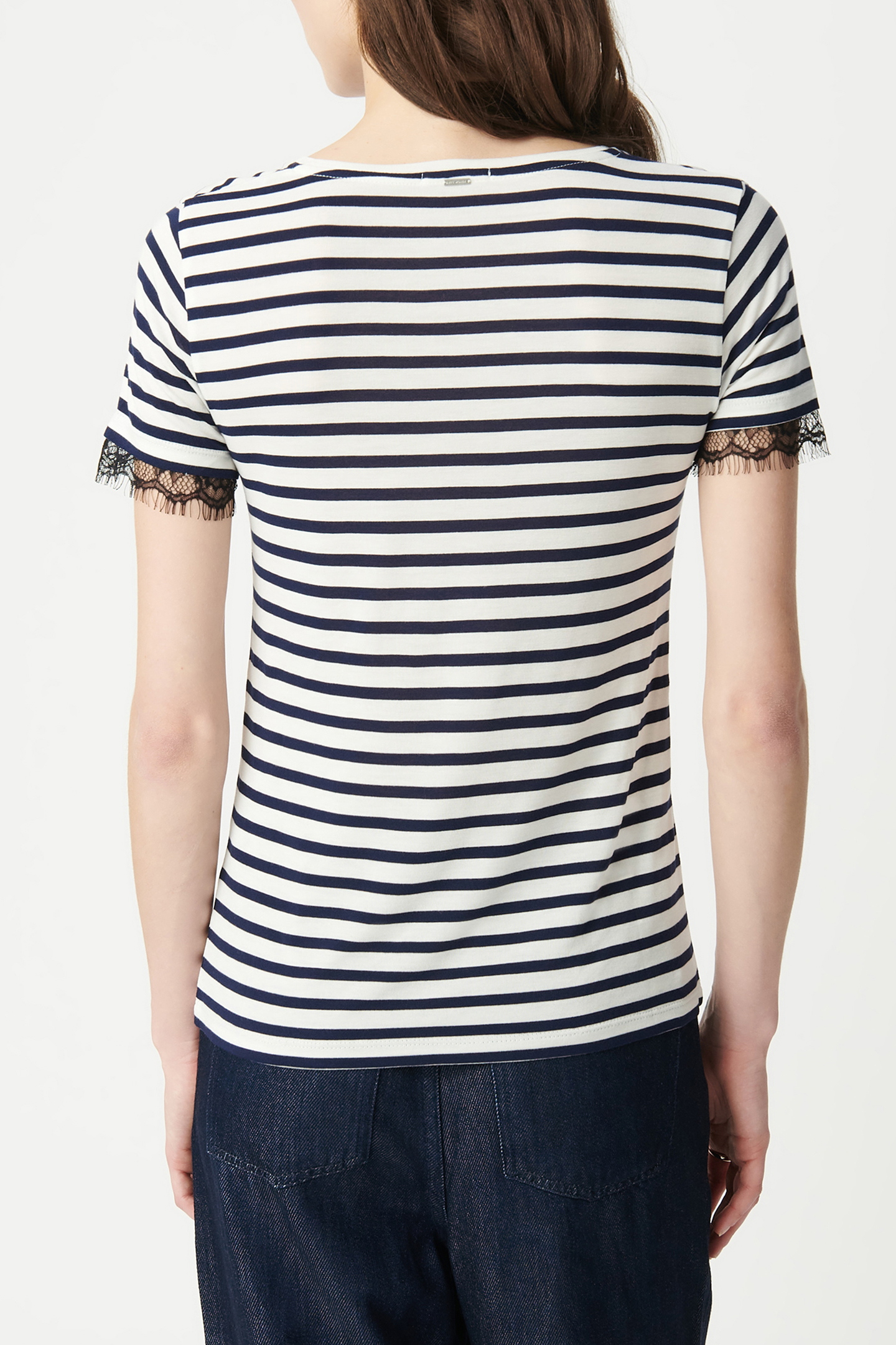 SHORT-SLEEVED LACE SAILOR T-SHIRT NAVY 2