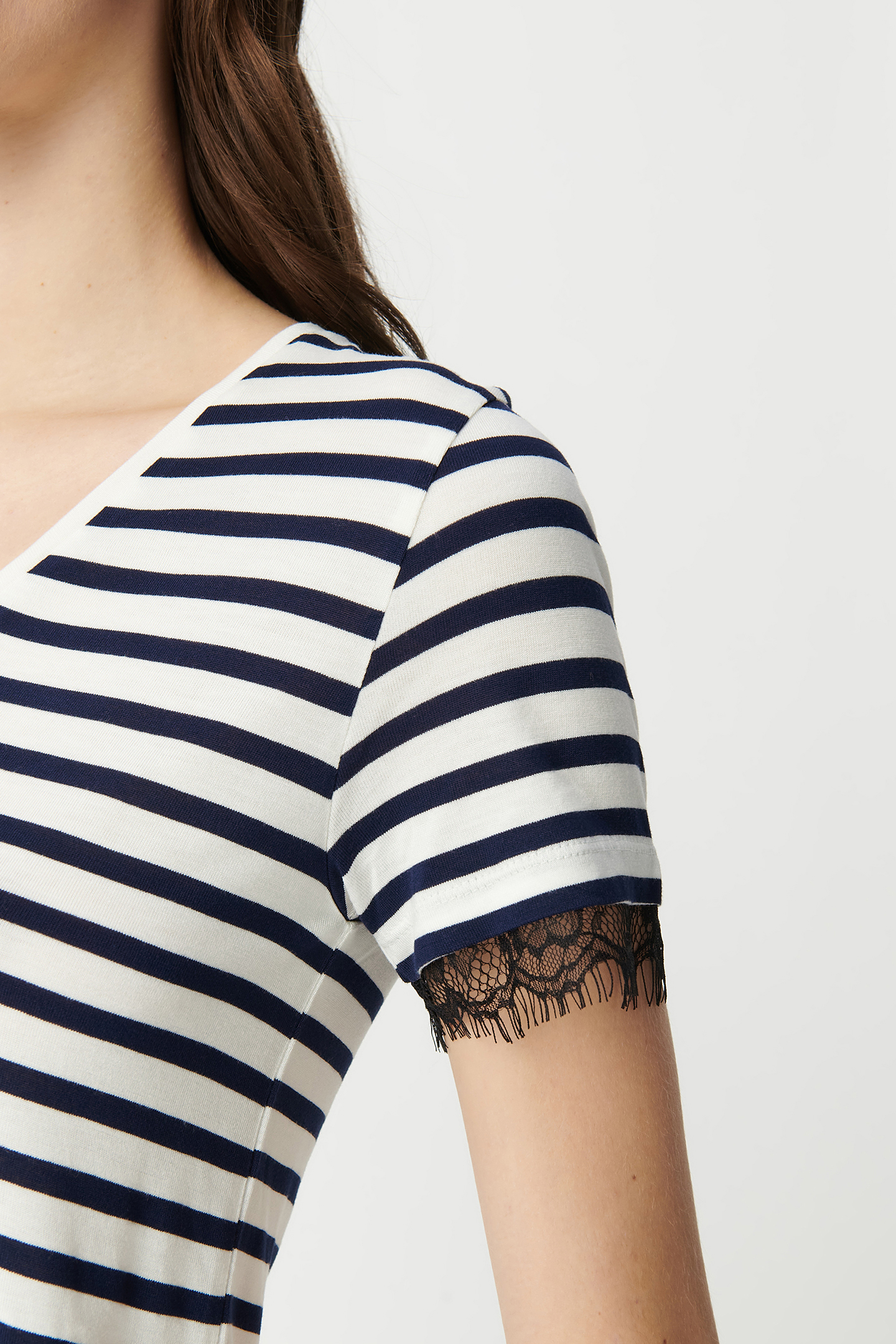 SHORT-SLEEVED LACE SAILOR T-SHIRT NAVY 6