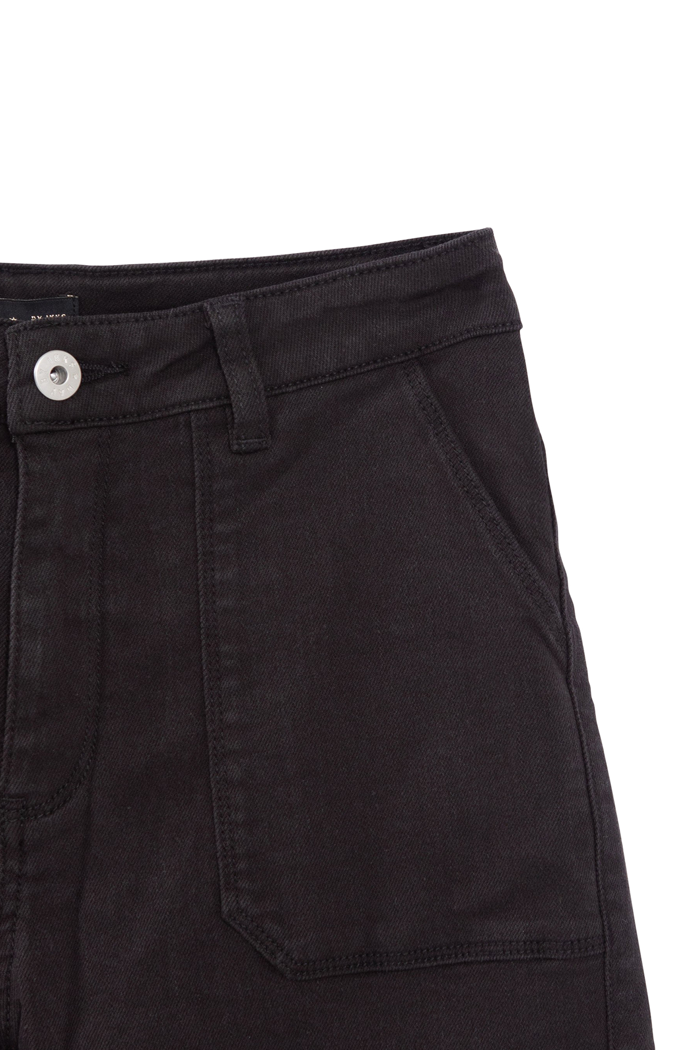 GIRLS’ BLACK DENIM CARGO TROUSERS 4