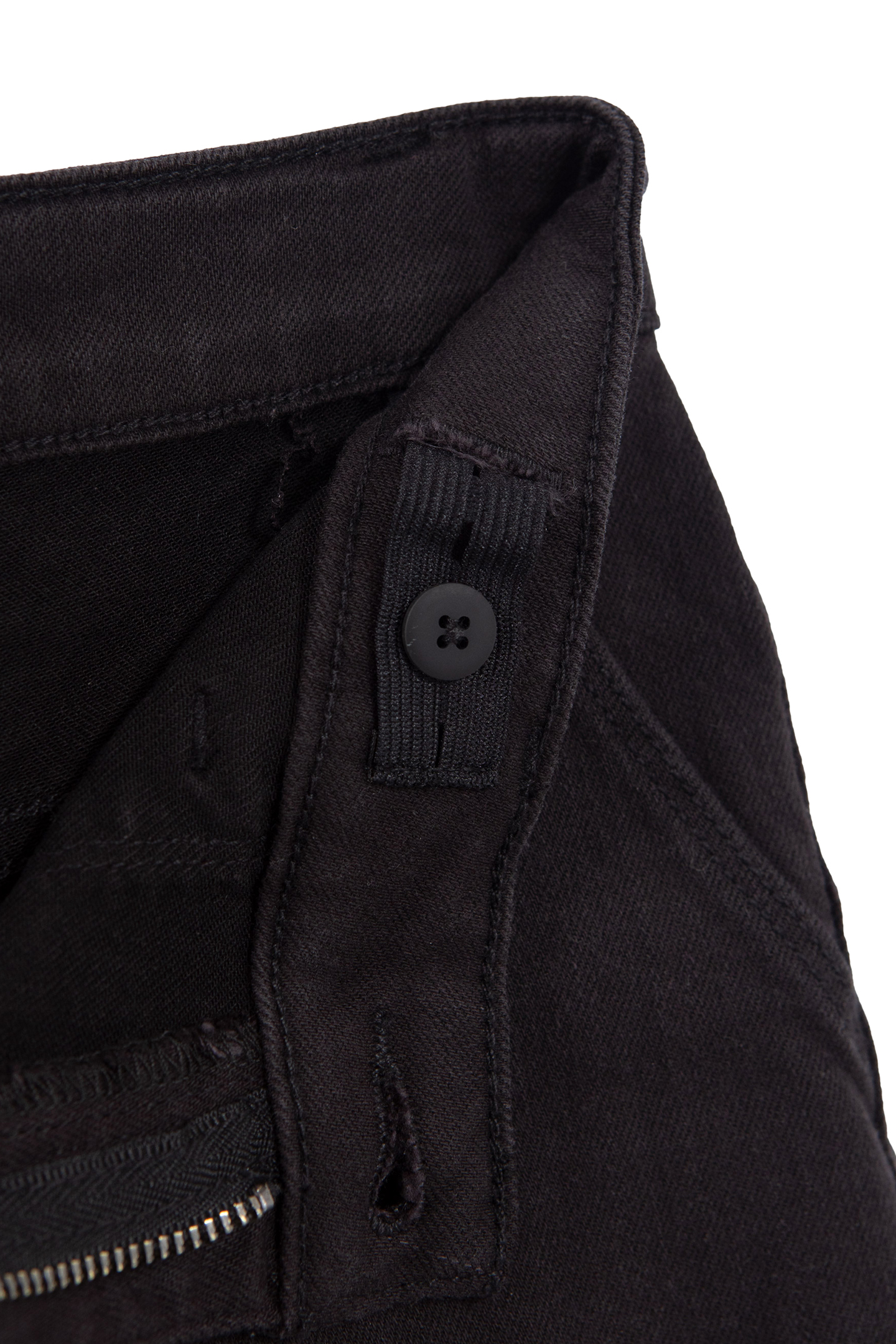 GIRLS’ BLACK DENIM CARGO TROUSERS 6