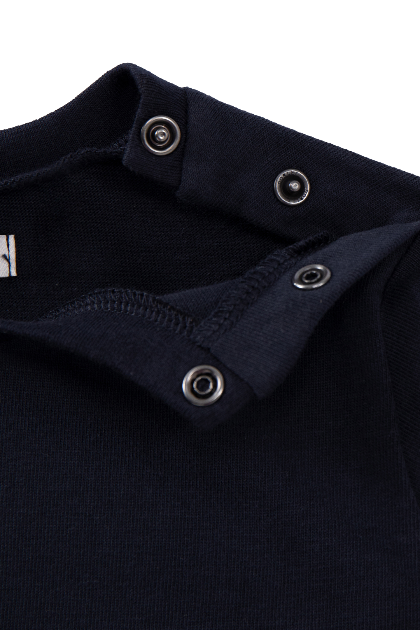 BABY BOY'S NAVY ORGANIC COTTON T-SHIRT, NEON LOOK SLOGAN 5