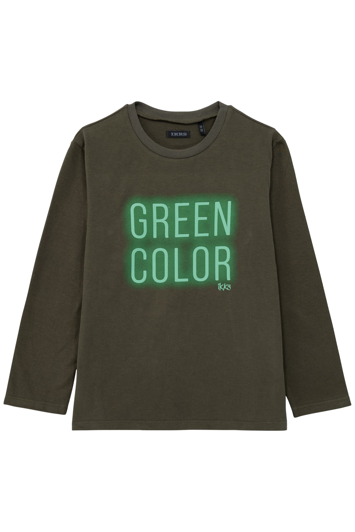 BOY'S KHAKI MESSAGE T-SHIRT 1
