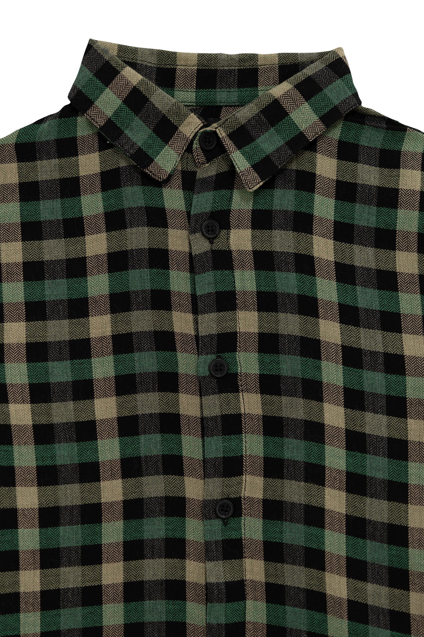 BOY'S KHAKI PLAID SHIRT 3