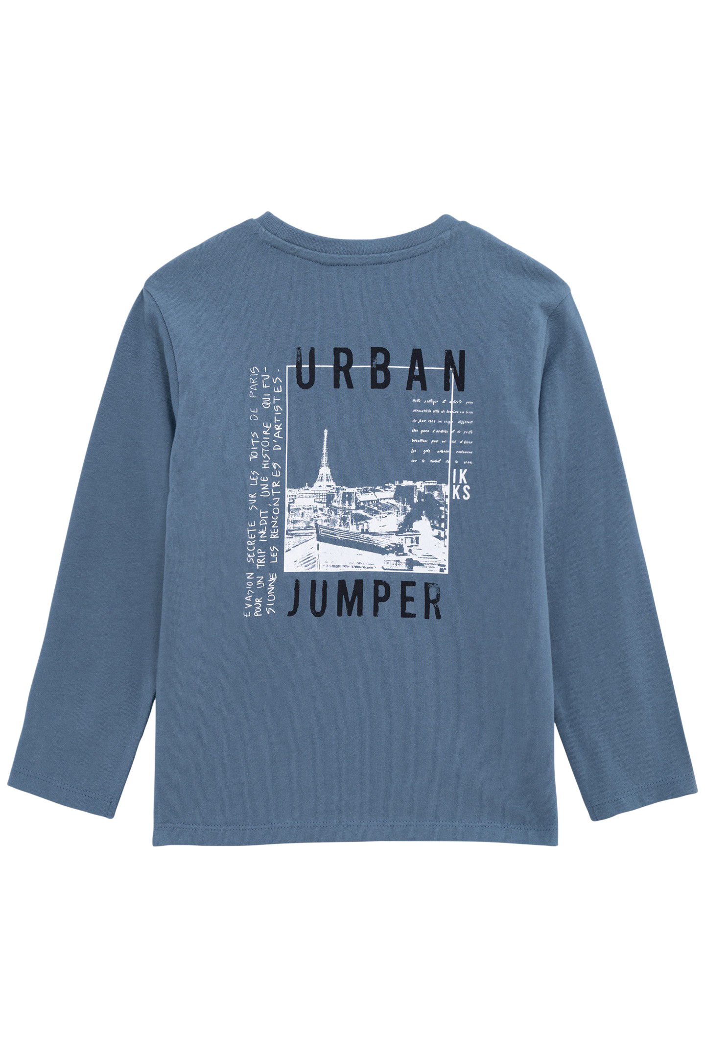 BOY'S BLUE ORGANIC COTTON T-SHIRT WITH PHOSPHORESCENT BACK 2