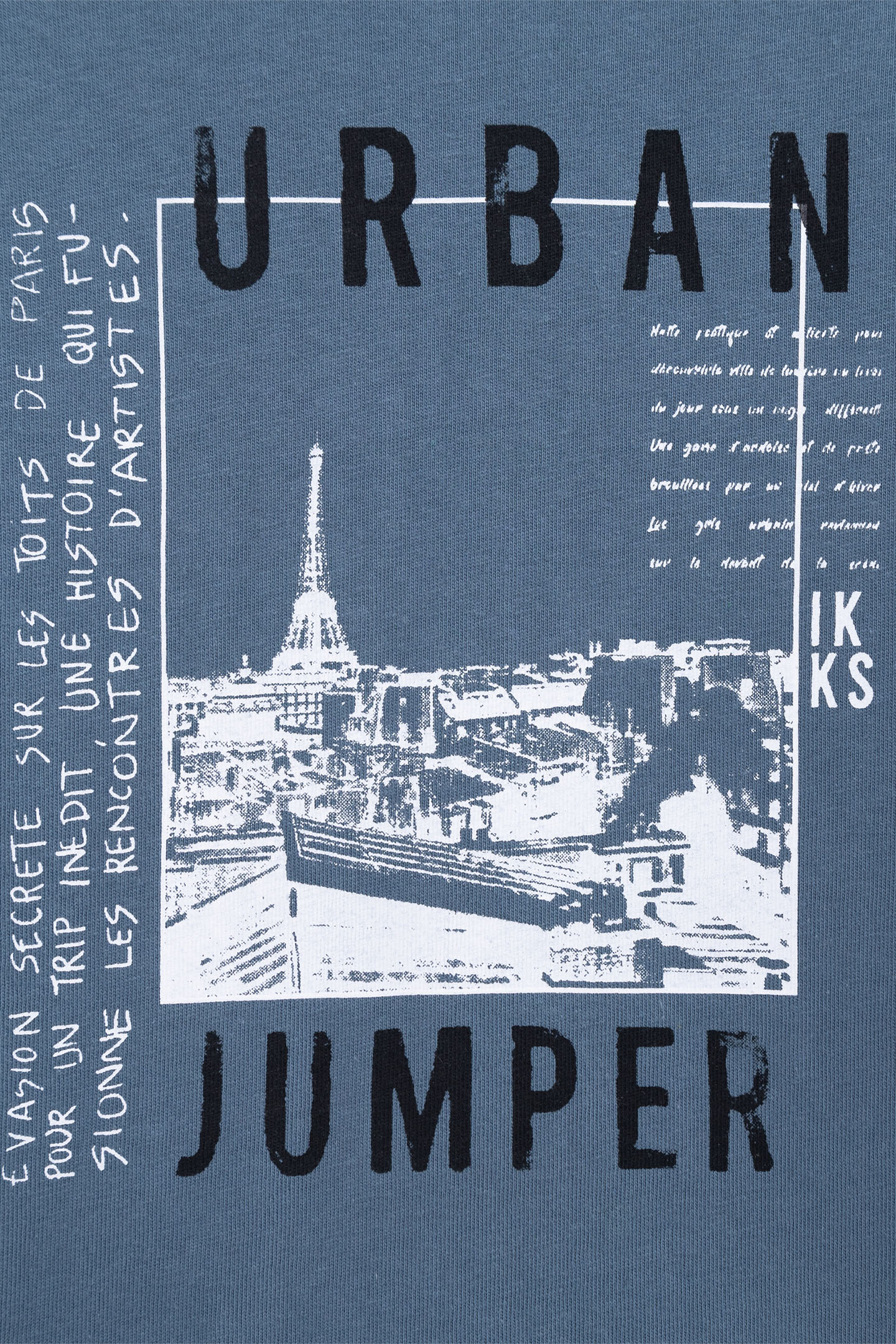 BOY'S BLUE ORGANIC COTTON T-SHIRT WITH PHOSPHORESCENT BACK 5