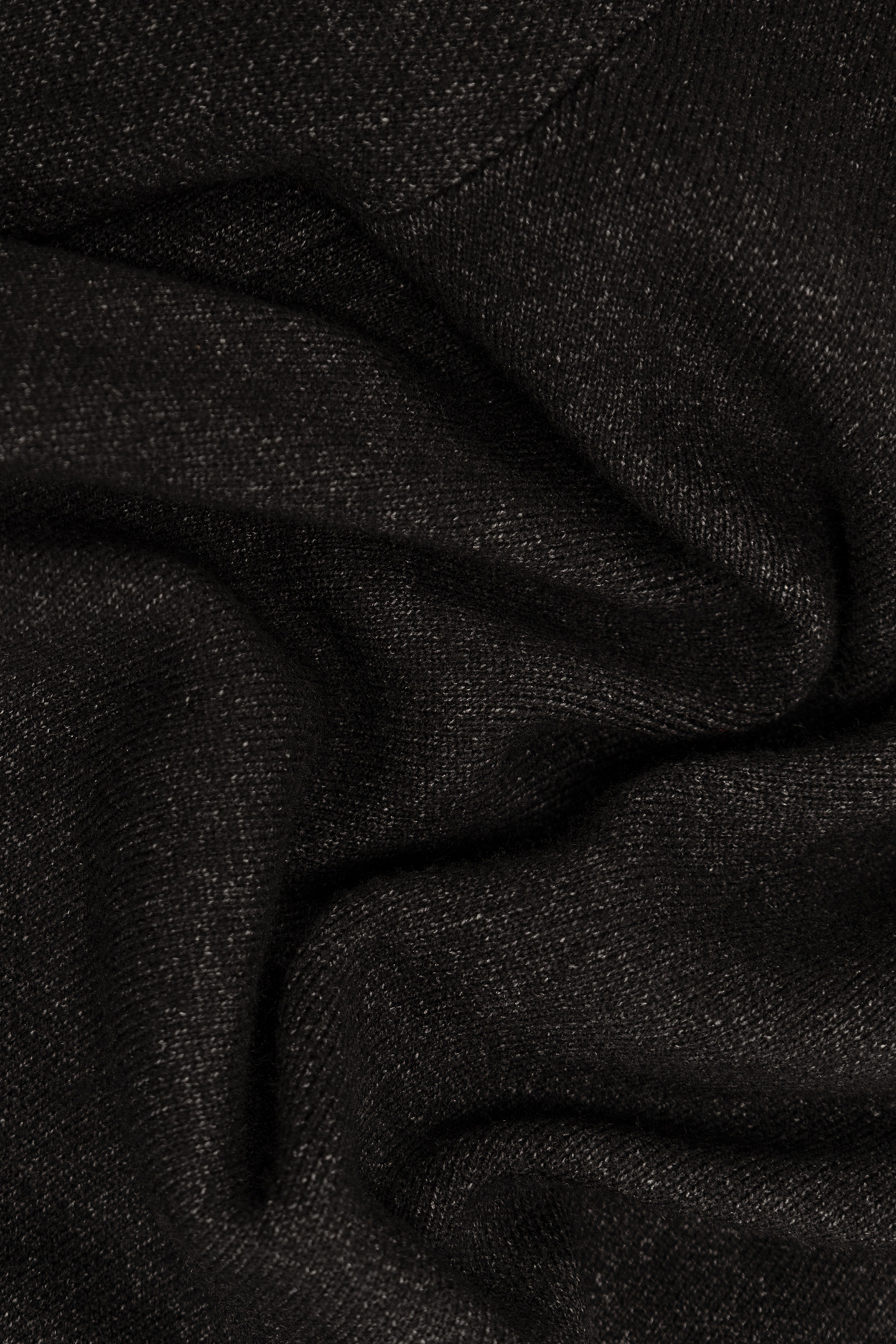 BLACK SWEATER POLO NECK INTARSIA MESSAGE BOY BACK 5