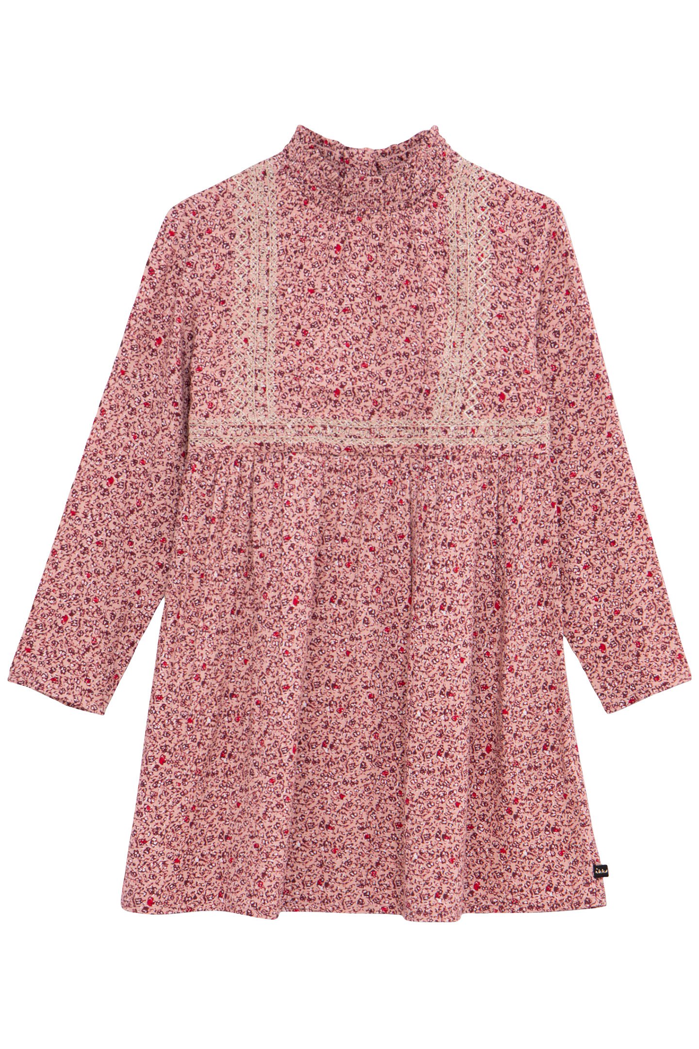 GIRL'S PINK FLORAL PRINT DRESS 1