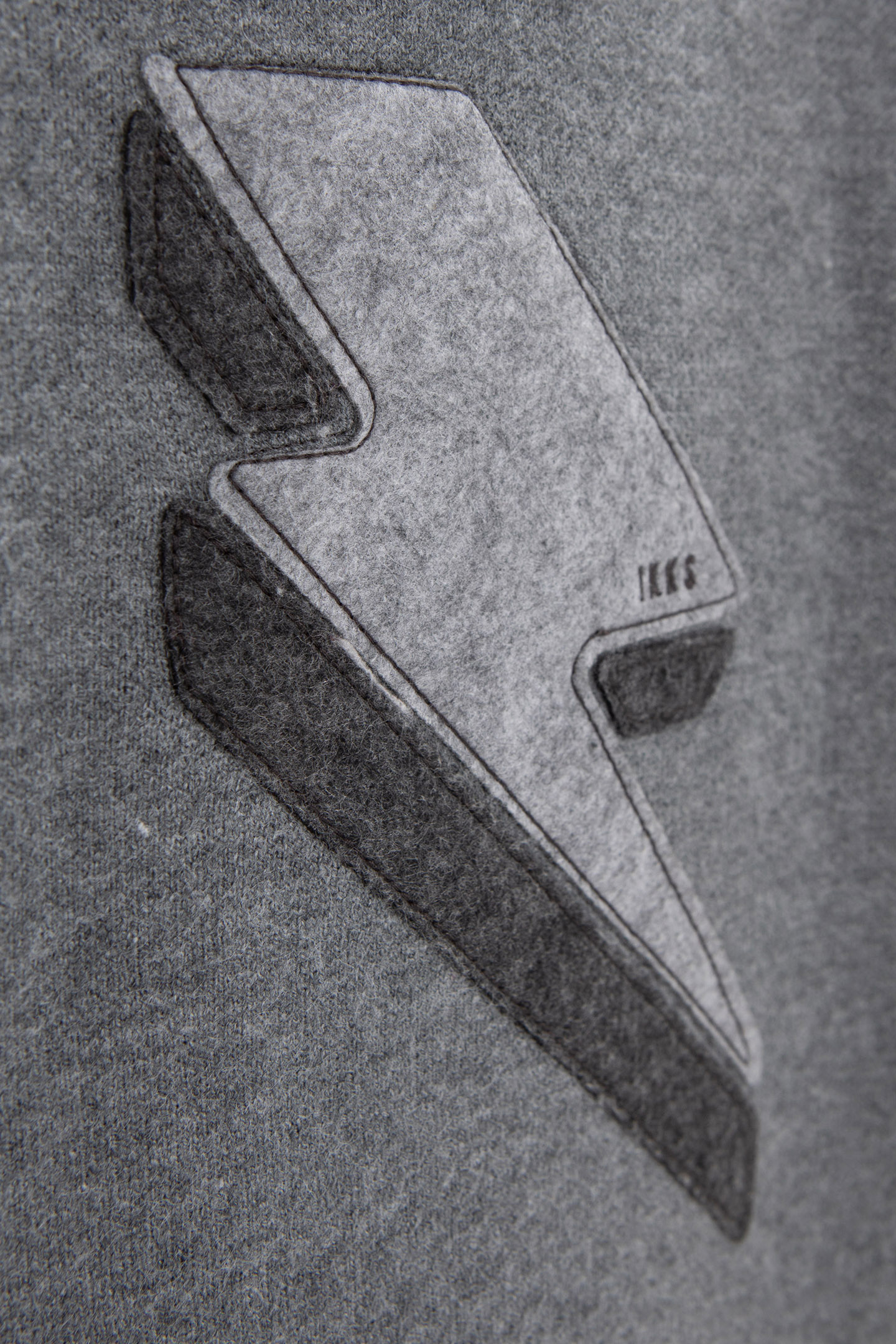 BOY’S GREY KNIT HOODIE WITH XL LIGHTNING BADGE 6