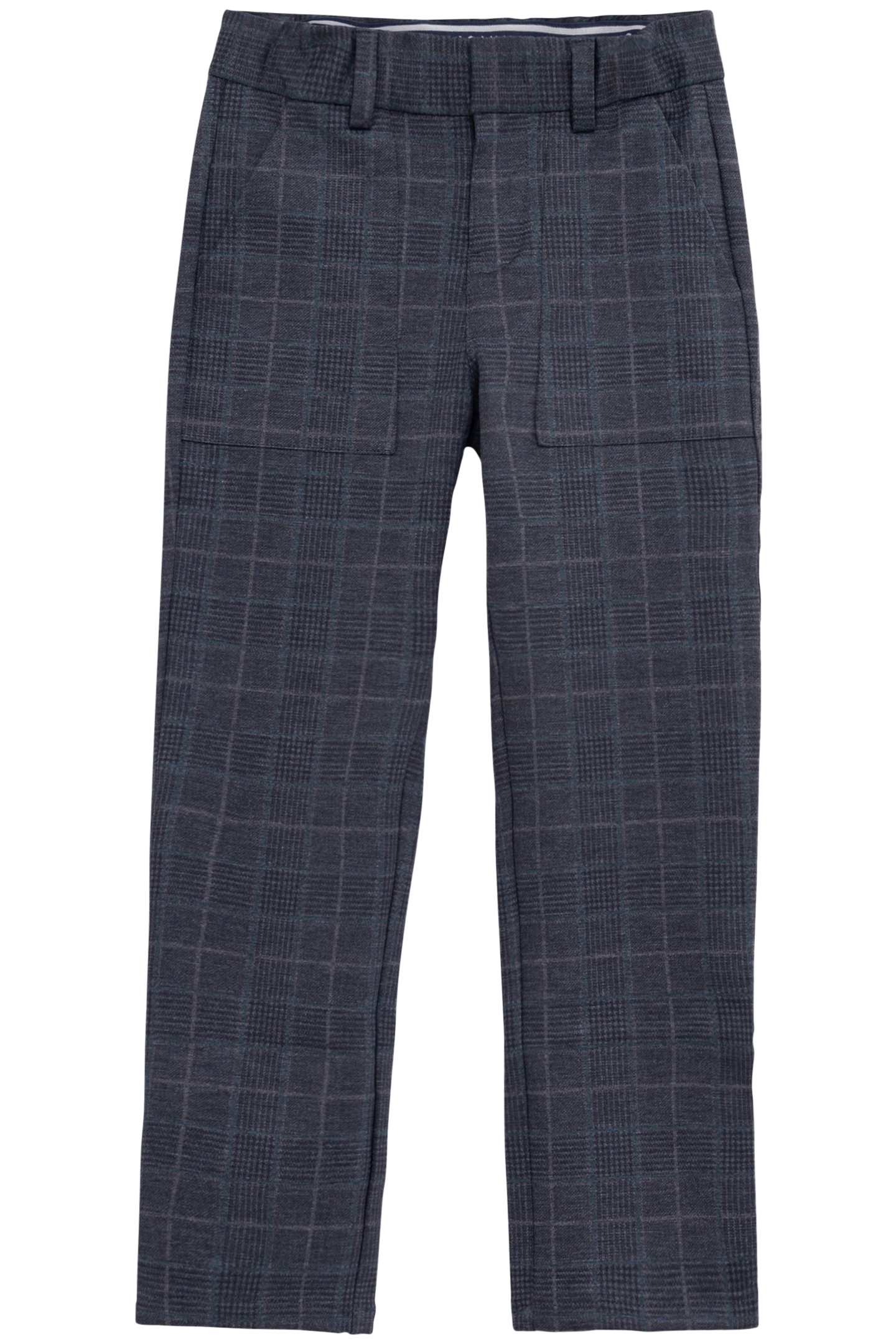 BOY'S GREY PRINCE OF WALES KNIT PANTS 1