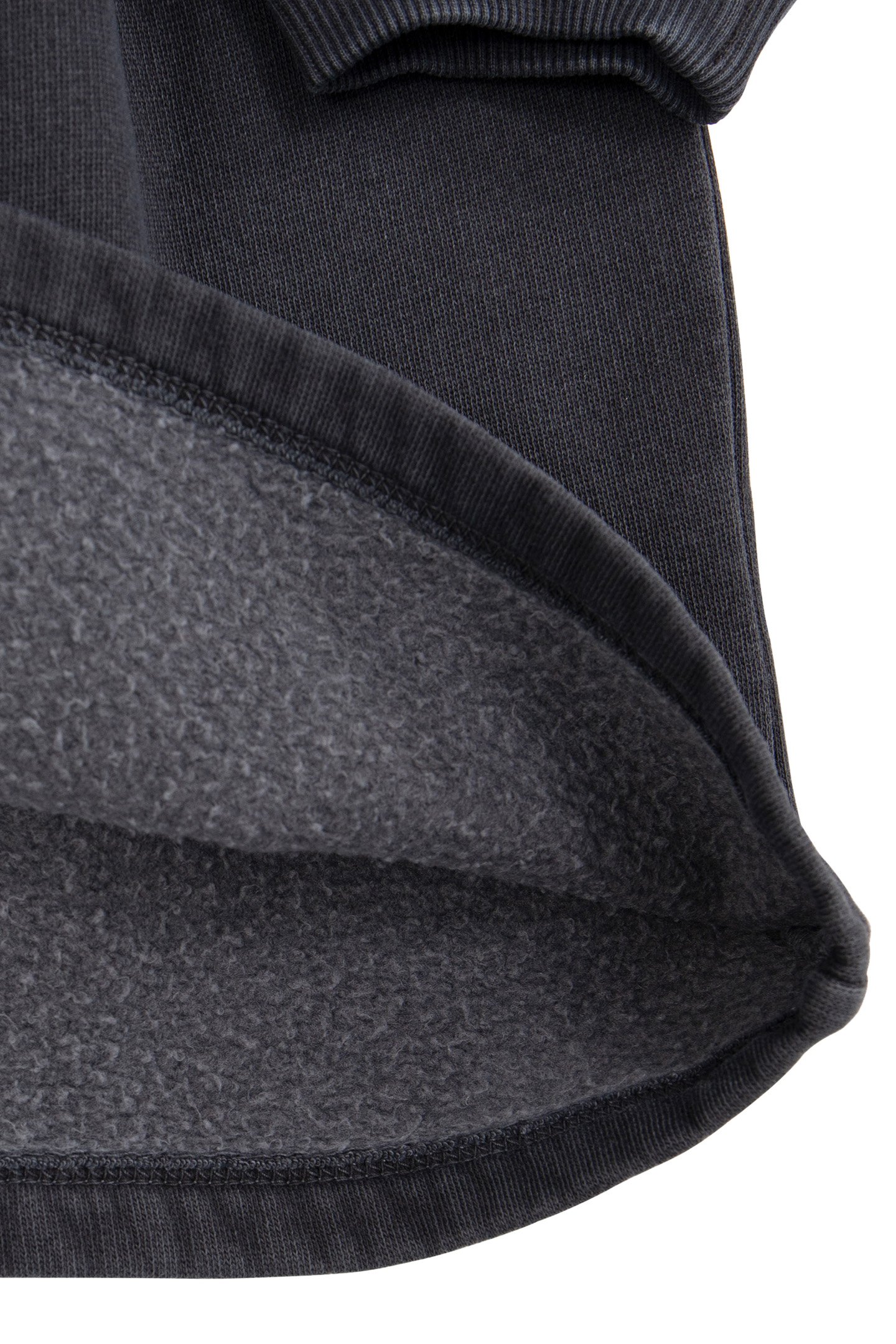 GIRL'S GREY ORGANIC COTTON VELVET SLOGANS SWEATSHIRT DRESS 6