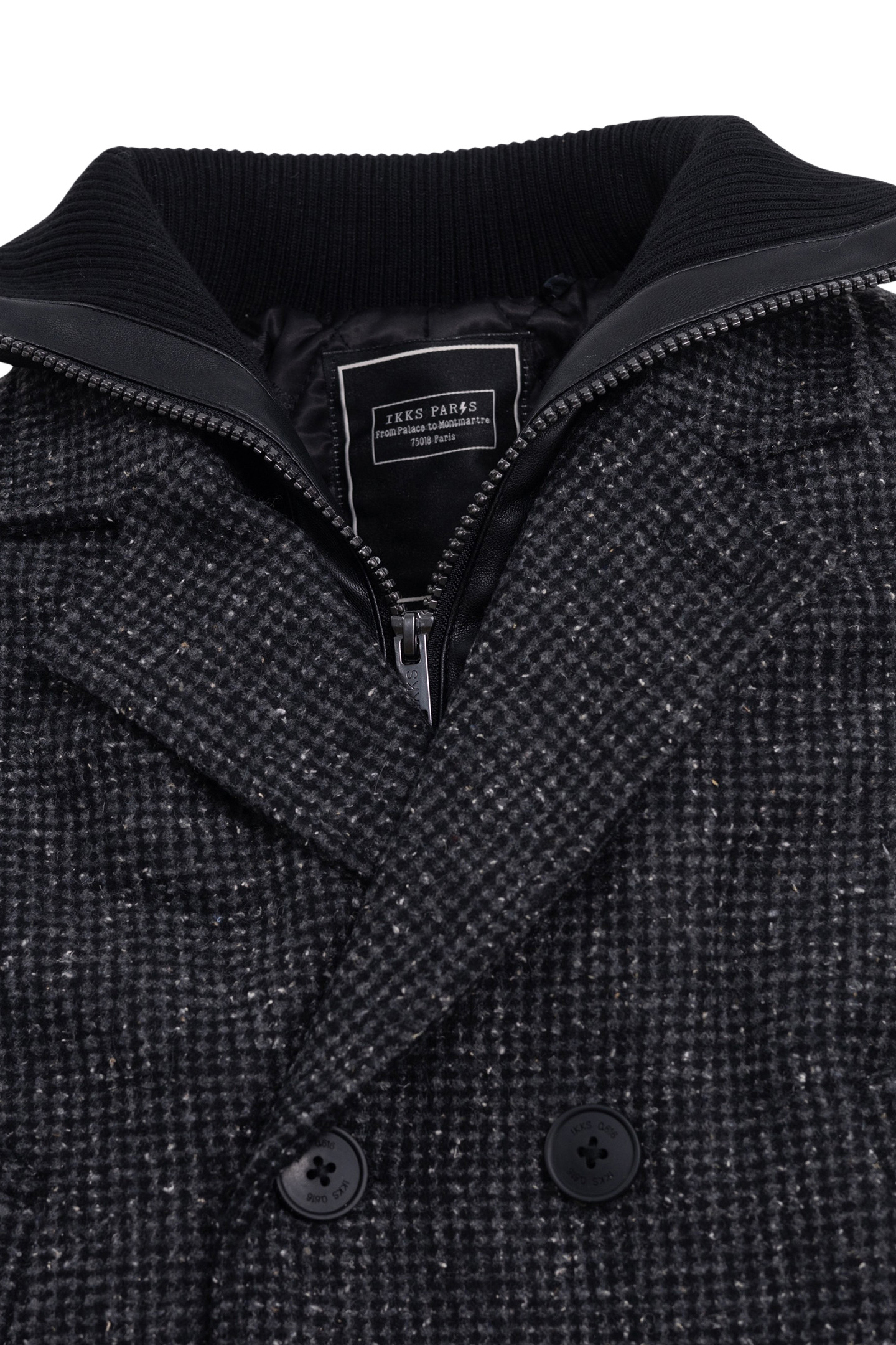 BOY'S GRAY PLAID COAT WITH TWO-PLY TRIM 5