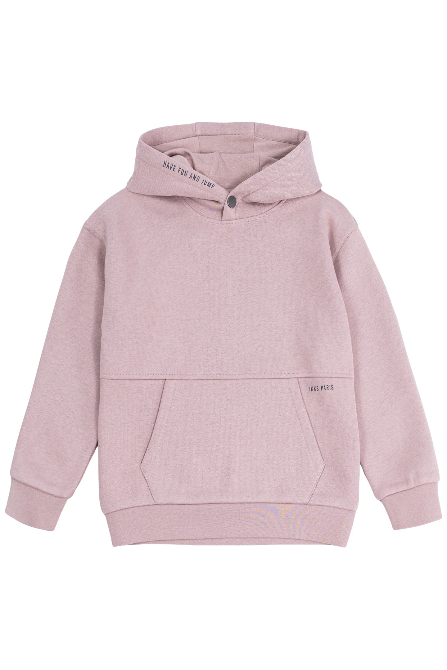 BOY'S PINK MAXI HOODIE WITH EMBROIDERED BACK 1