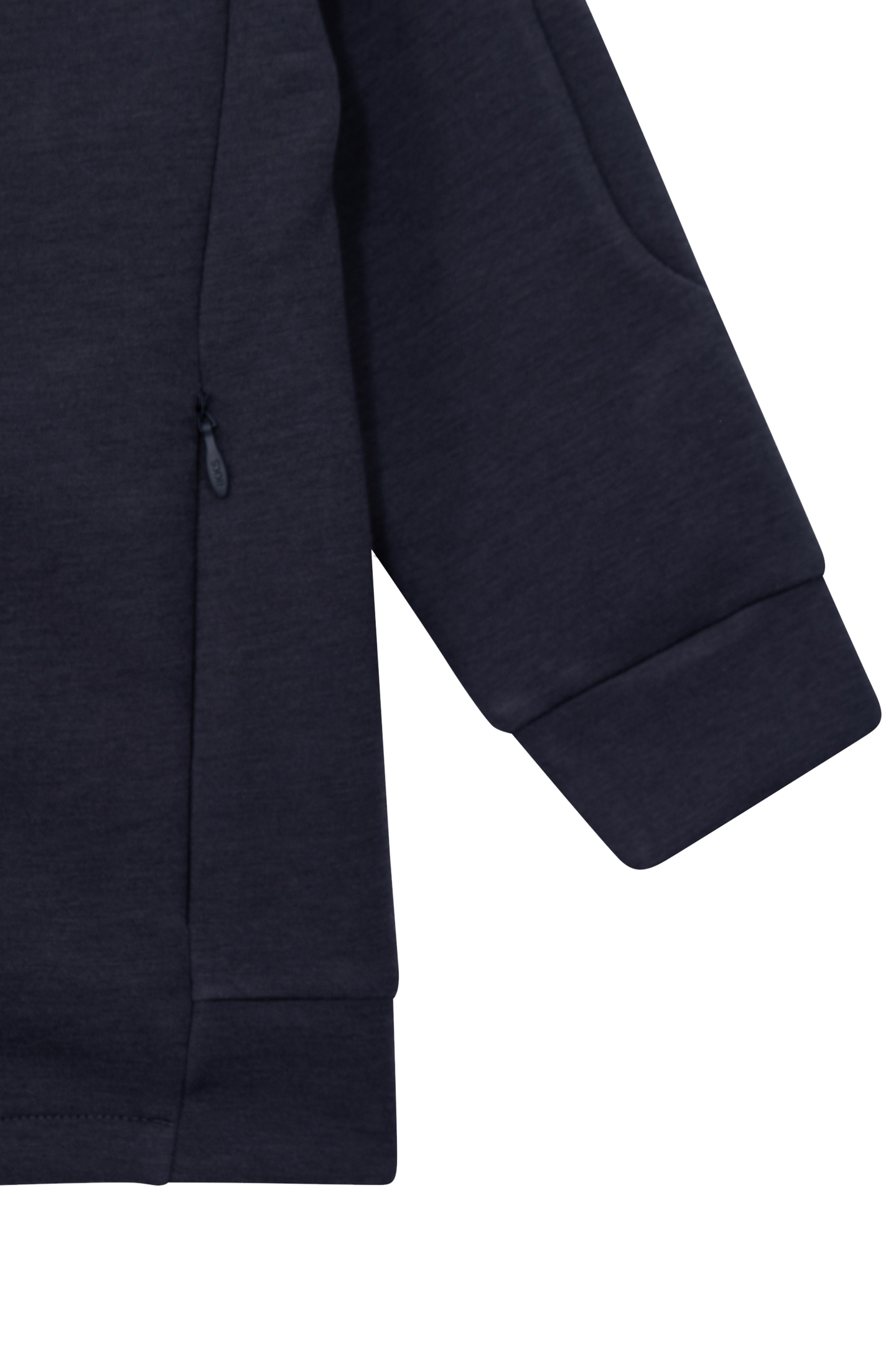 BOY'S GREY MIXED-FABRIC CARDIGAN WITH NYLON QUILTED BACK 5