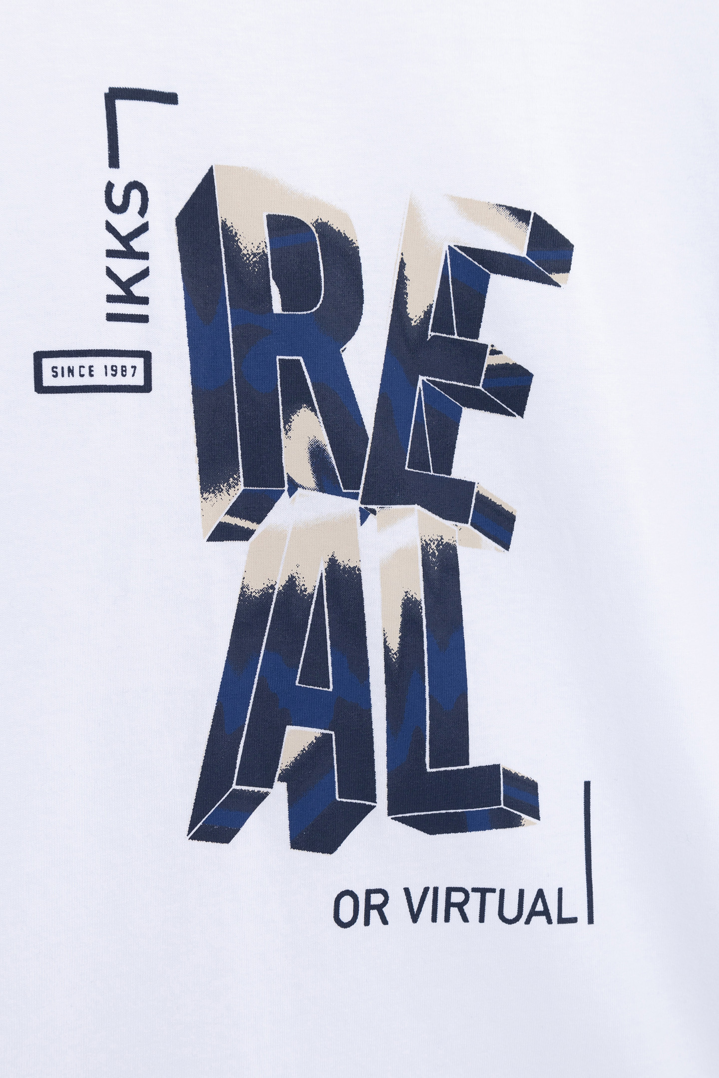 WHITE T-SHIRT ORGANIC COTTON MAXI MESSAGE BOY 3