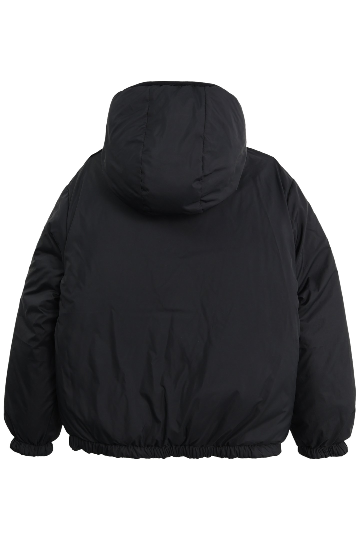 BEIGE AND BLACK QUILTED REVERSIBLE DOWN JACKET FOR BOYS 3