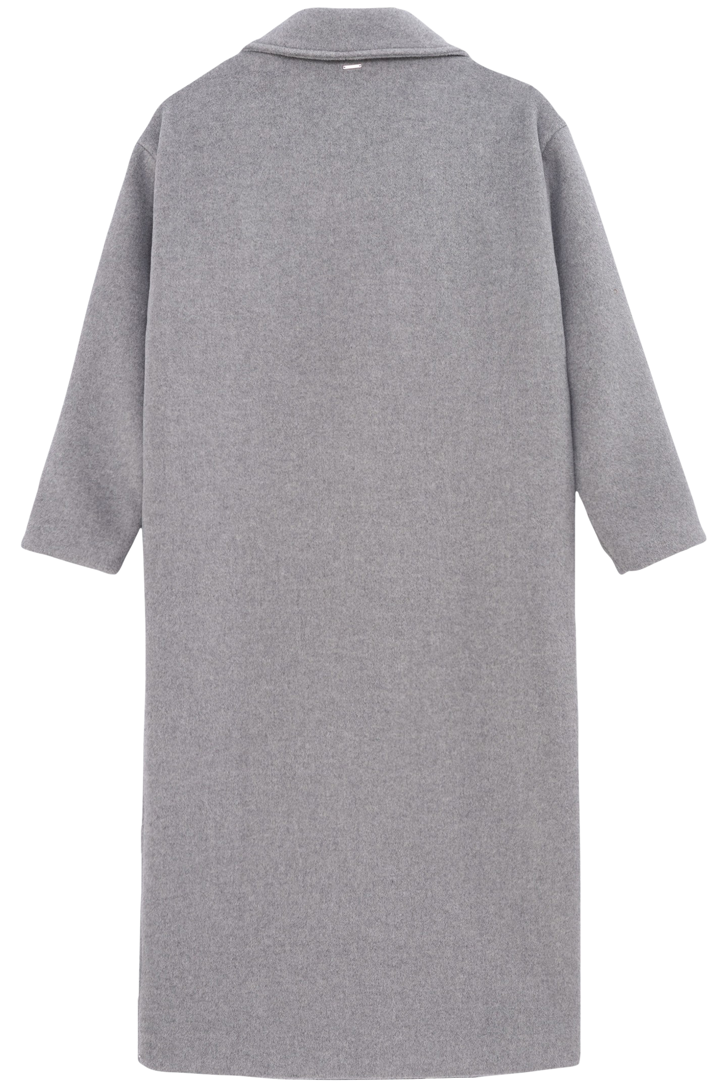 GIRL'S LONG GREY WOOL COAT 2