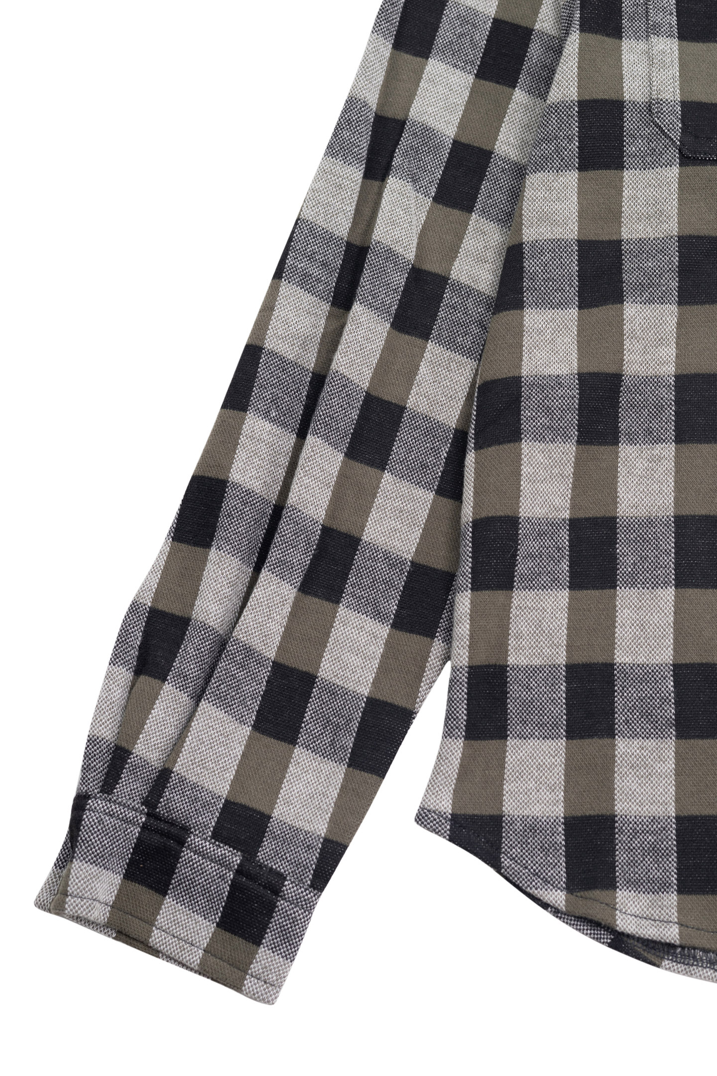 BOY'S BLACK PLAID SHIRT WITH DETACHABLE HOOD 6