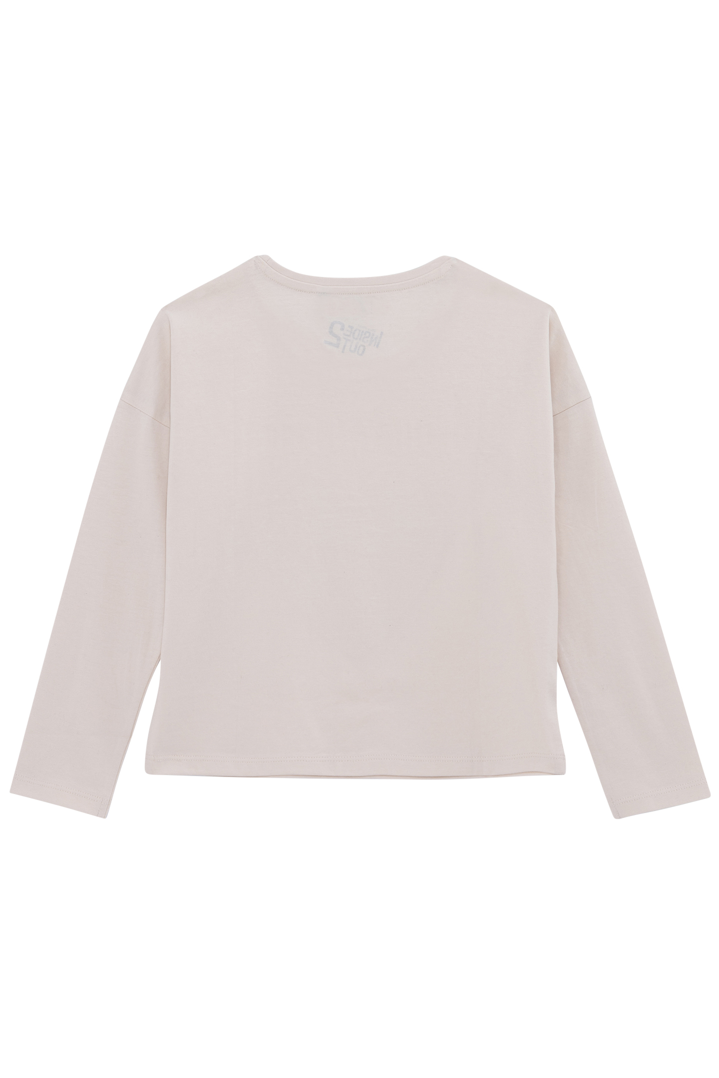 GIRL'S ECRU ORGANIC REVERSIBLE SEQUIN VICE-VERSA T-SHIRT 2