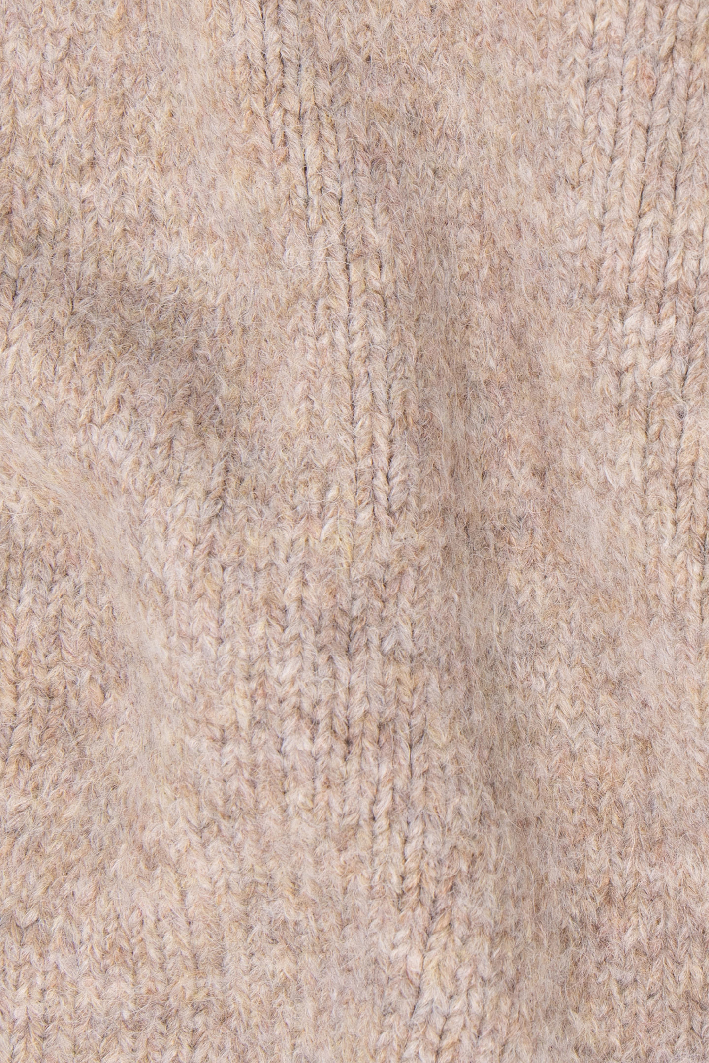 GIRL'S BEIGE KNITTED SWEATER DRESS WITH LUREX EMBROIDERY 6