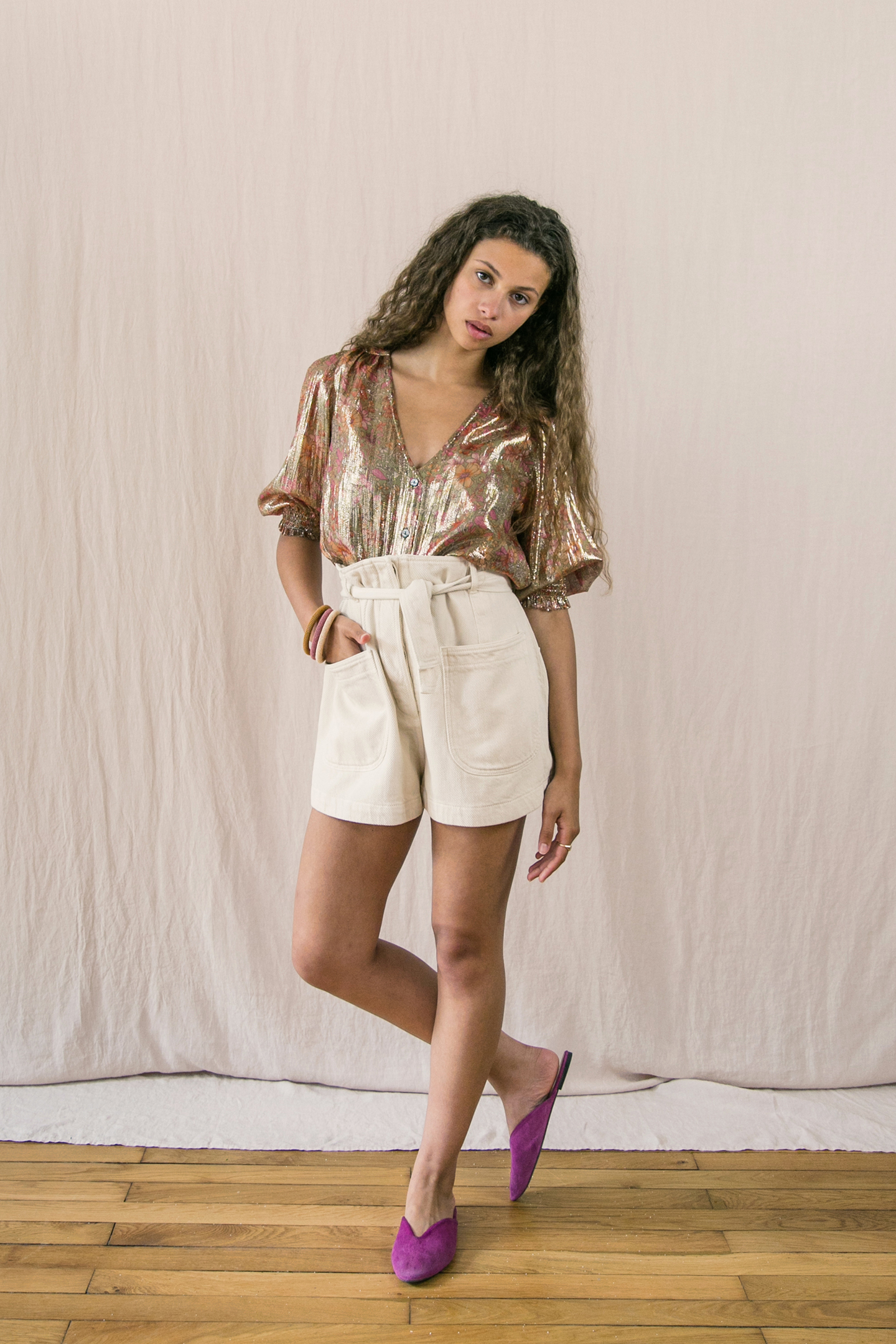 SHORTS VIRGINIA CREAM 2