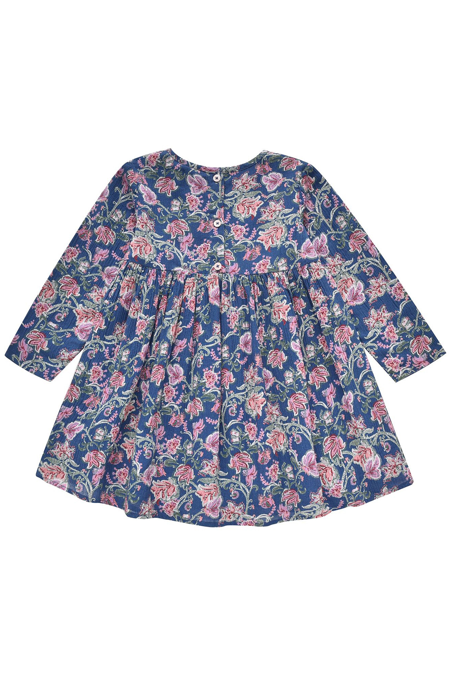 DRESS ROULOTTA BLUE WILD FLOWERS 1