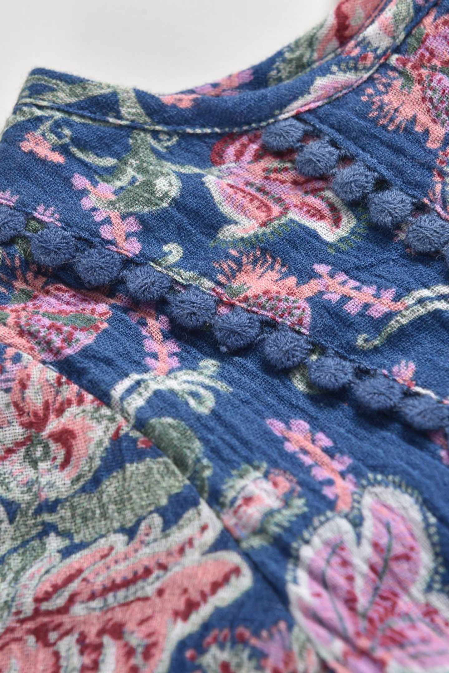 DRESS ROULOTTA BLUE WILD FLOWERS 3