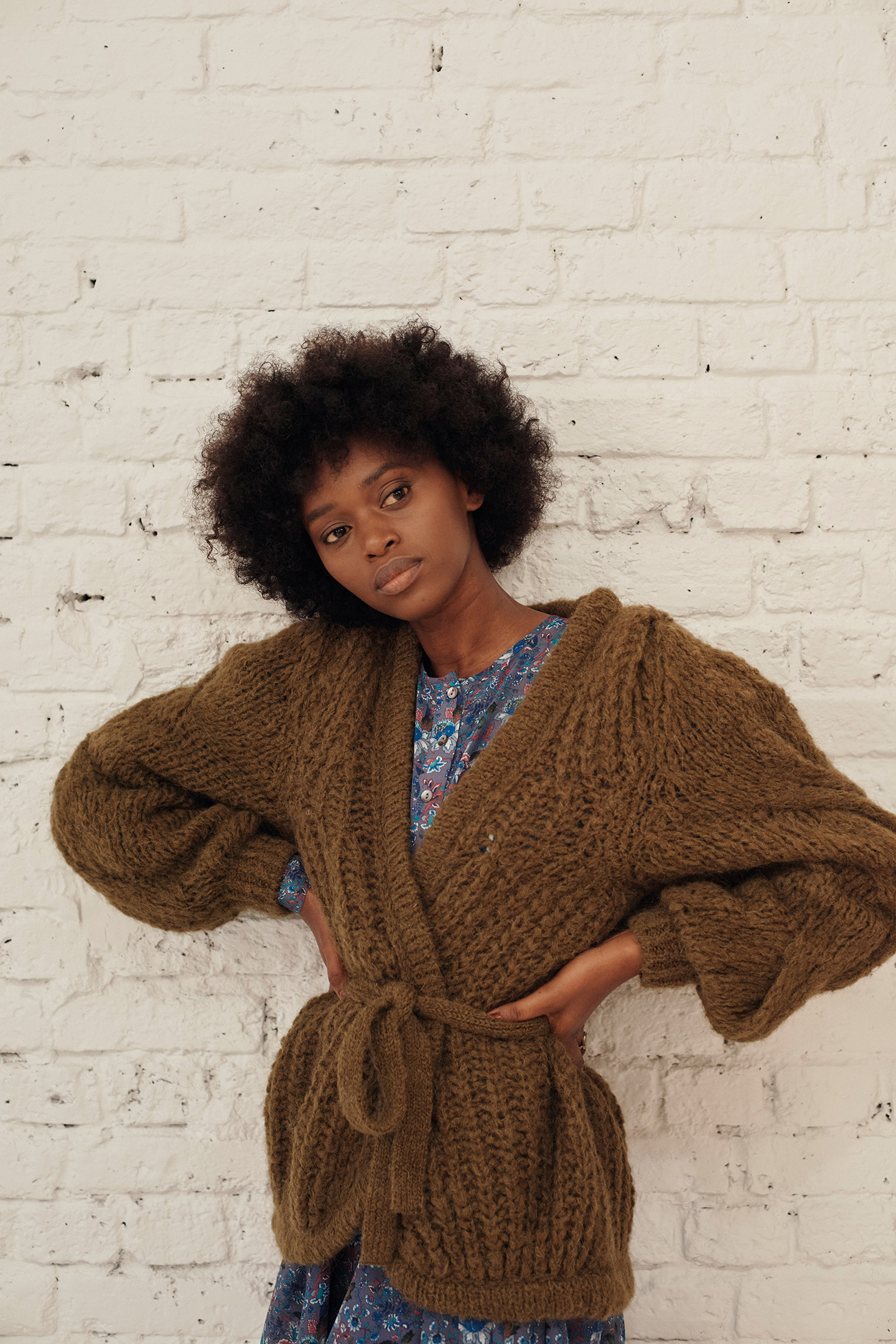 CARDIGAN SIRINA DARK KHAKI 1