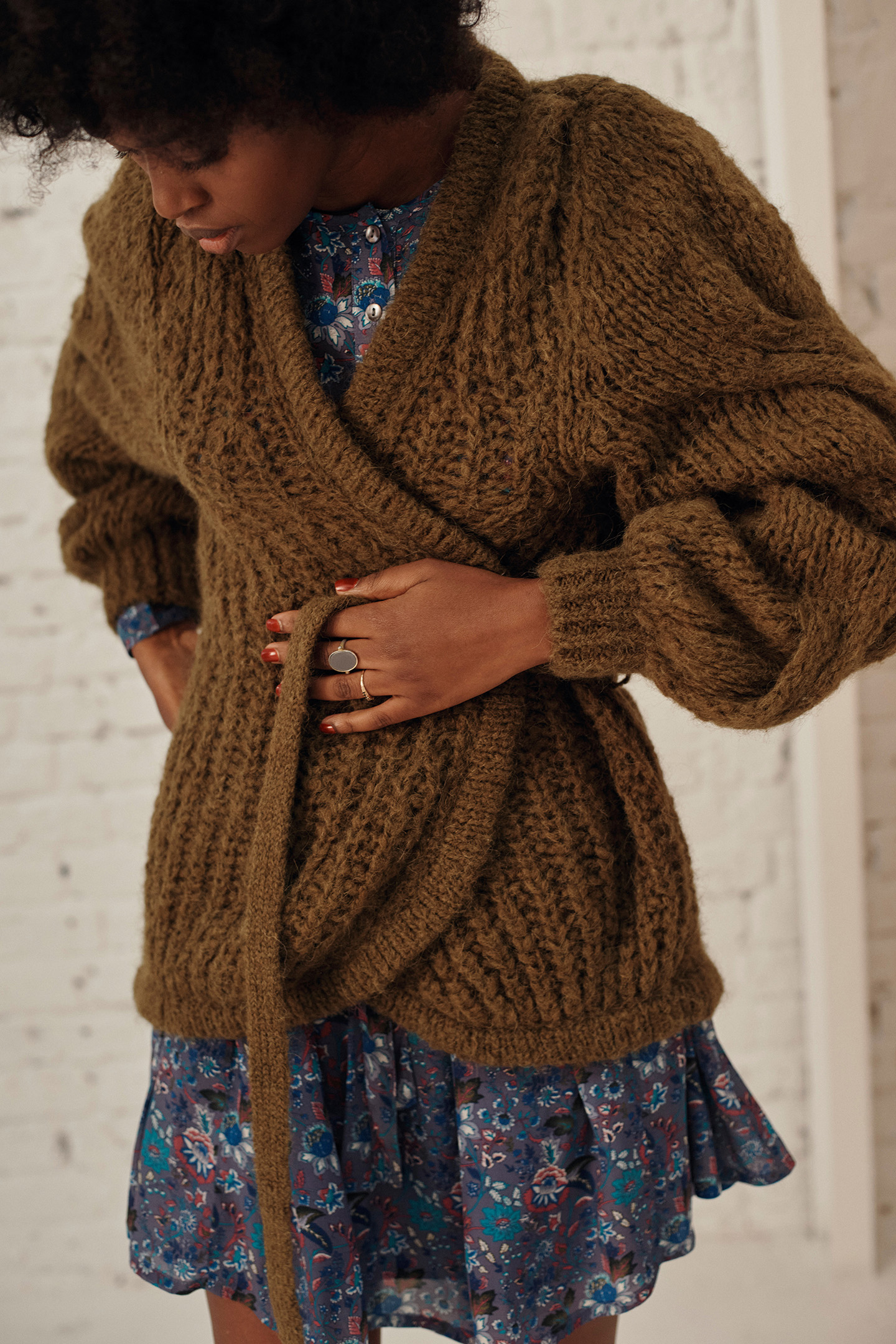 CARDIGAN SIRINA DARK KHAKI 3