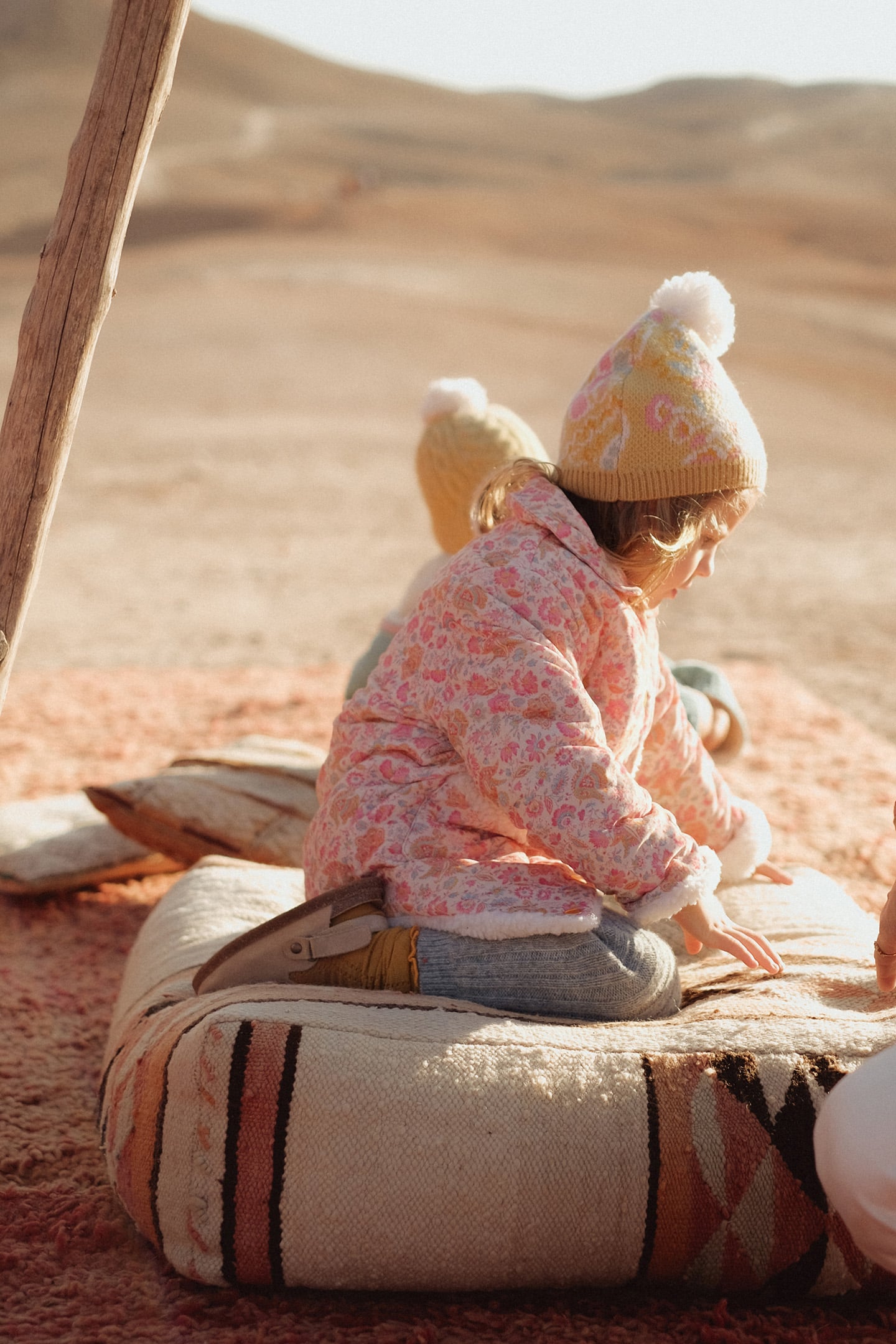 COAT DALILA CREAM FLOWER FIELDS 4