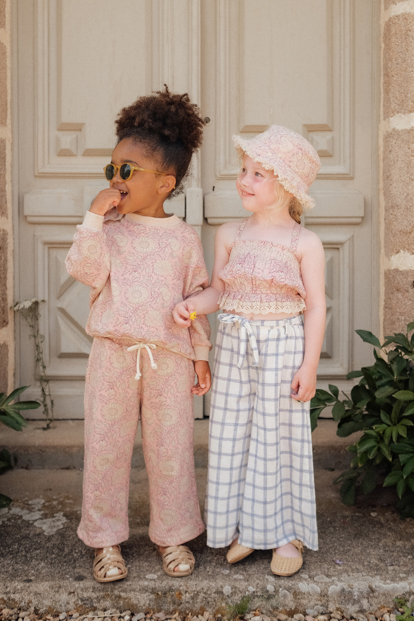 SWEATSHIRT ROSALIA PINK DAISY GARDEN 5