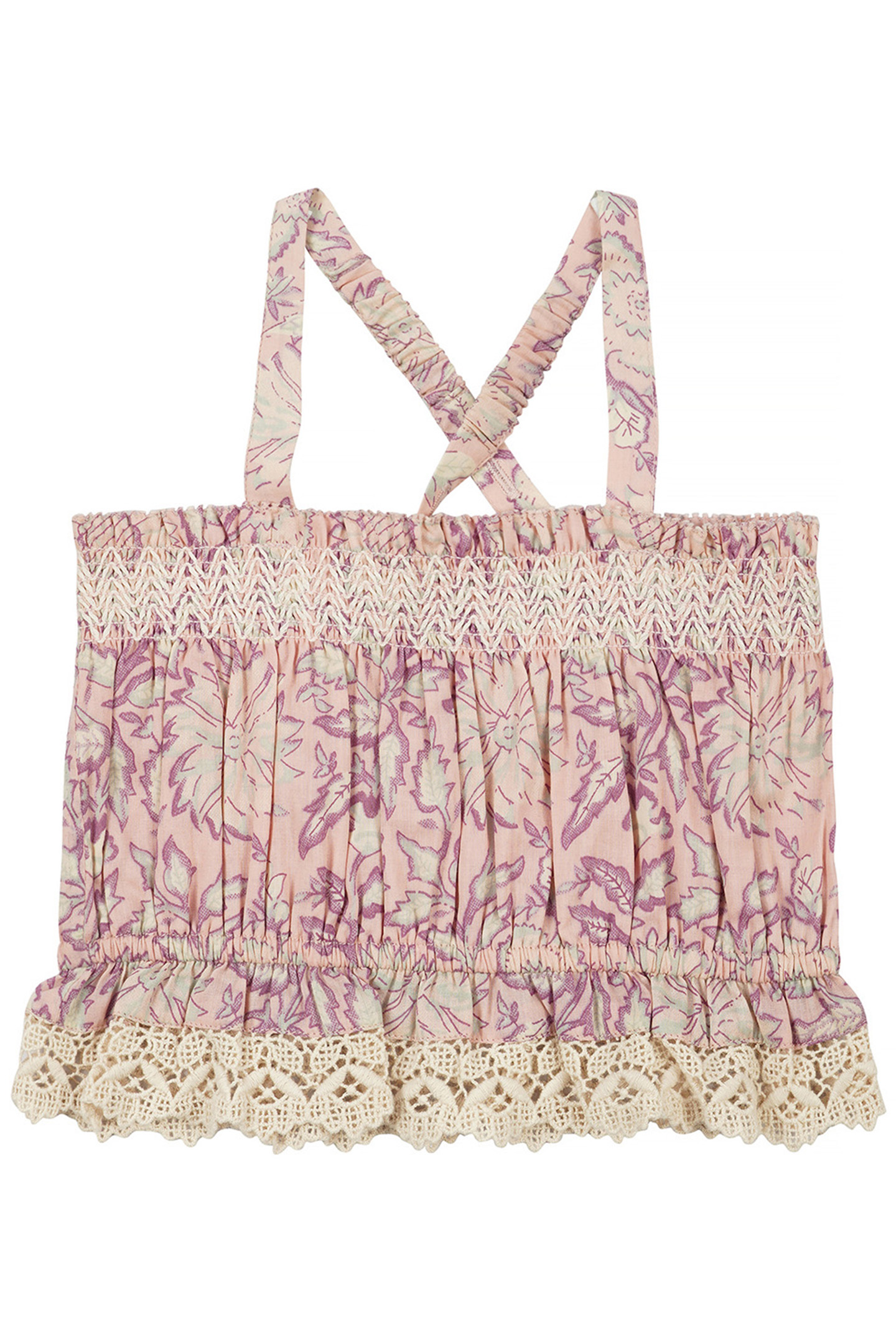 CAMISOLE FLORENTINE PINK DAISY GARDEN 2