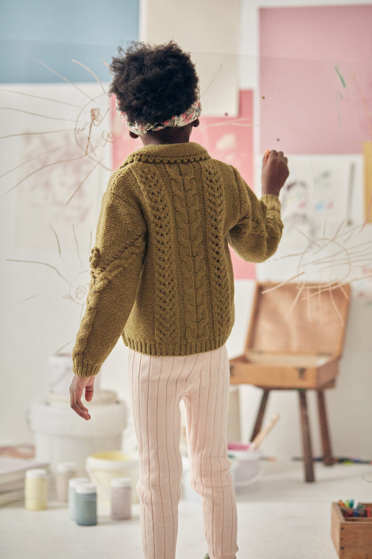 CARDIGAN LOUNY KHAKI 2