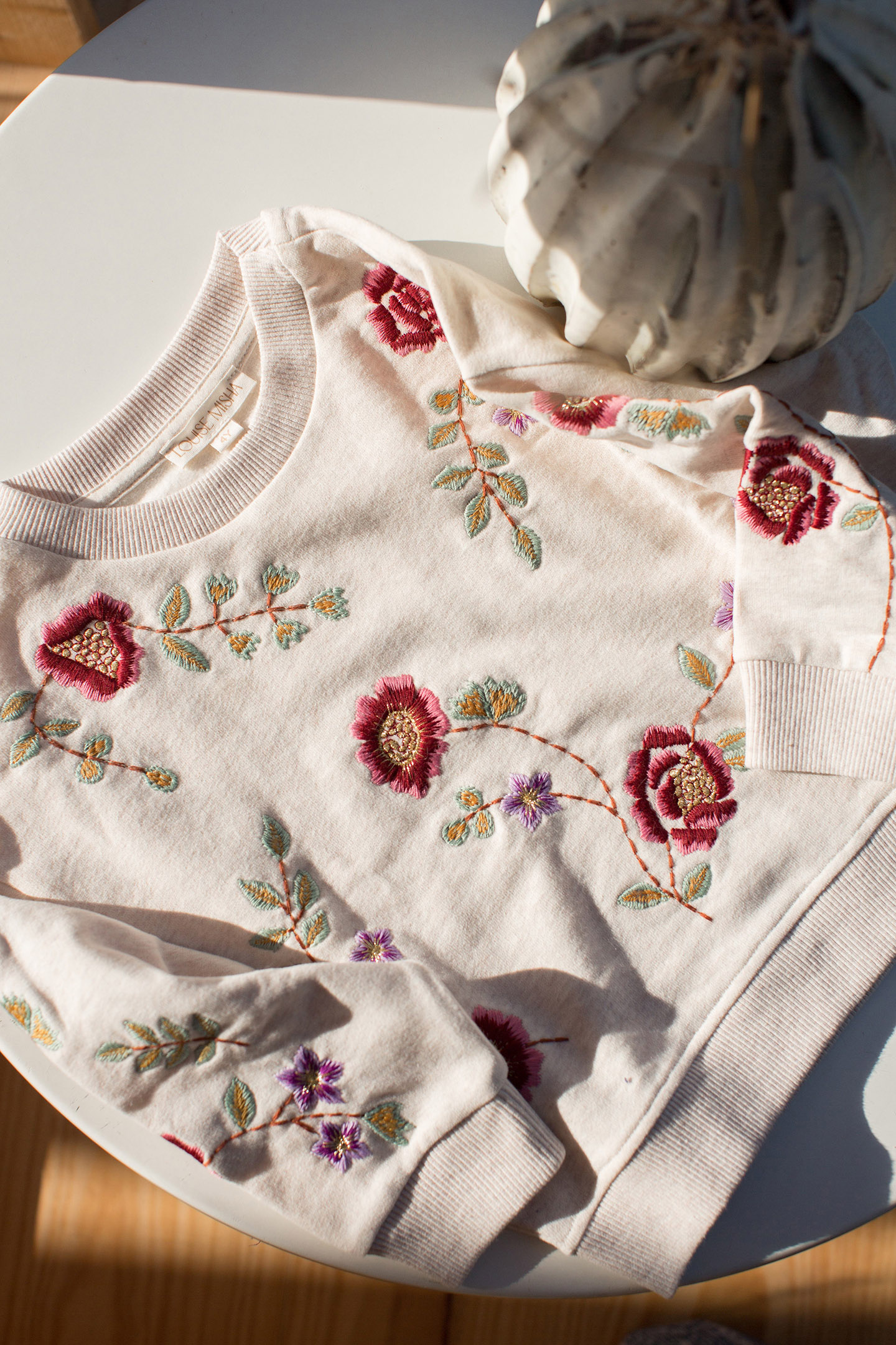 SWEATSHIRT ROSALIA FLOWER EMBROIDERY 3