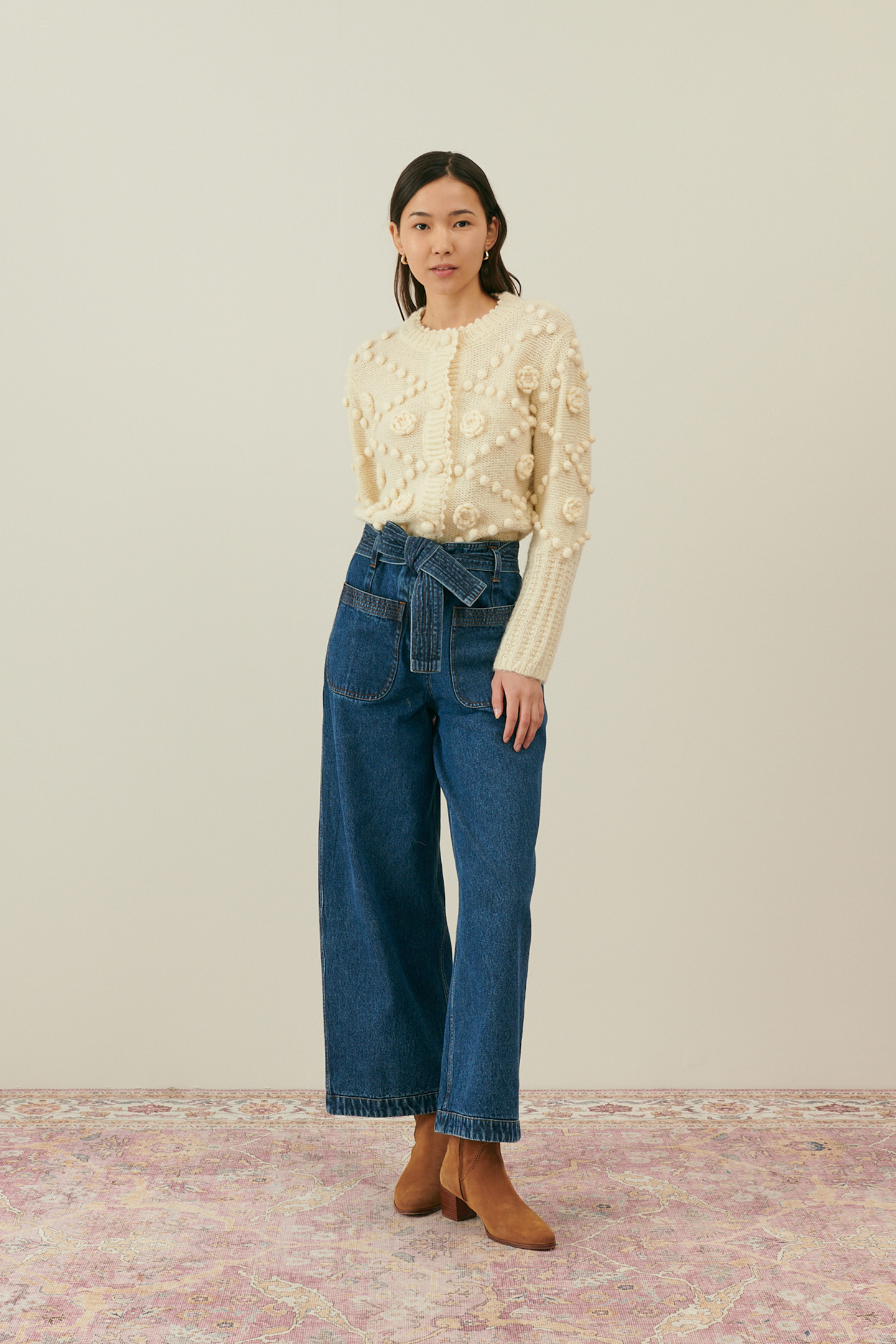 CARDIGAN SANDY CREAM 1