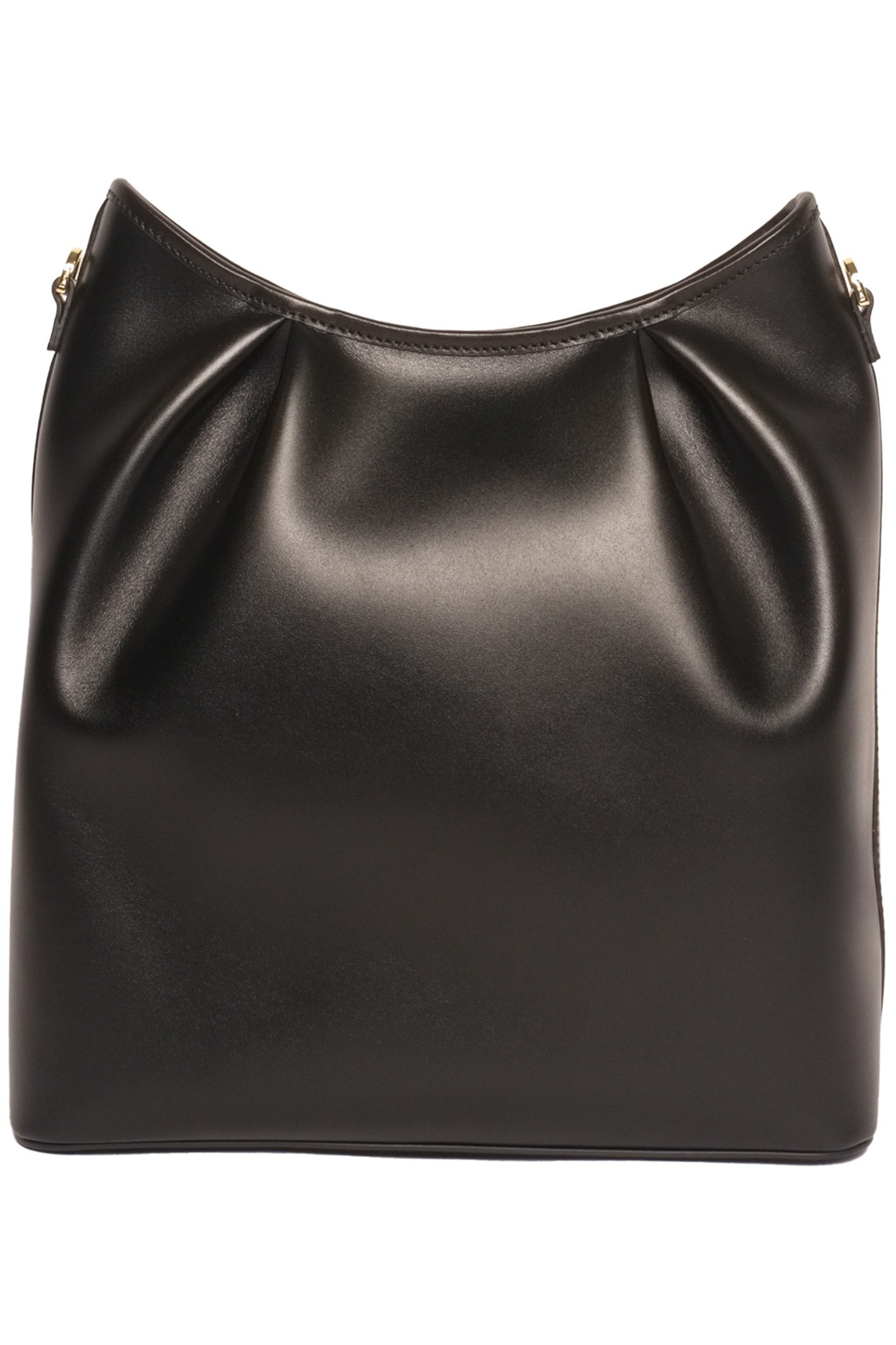 DIMPLE TOTE NORTH SOUTH LEATHER BLACK 1