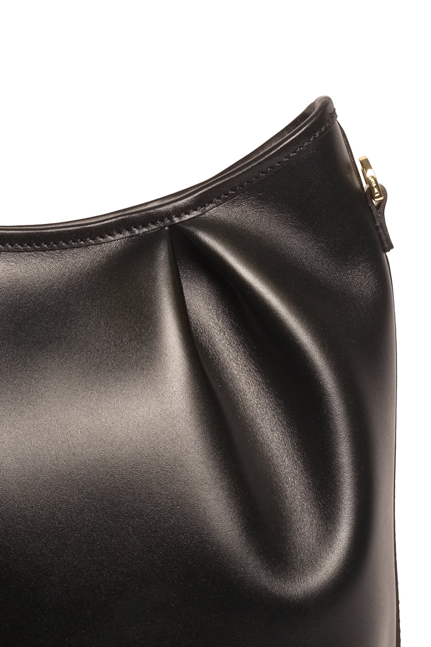 DIMPLE TOTE NORTH SOUTH LEATHER BLACK 2