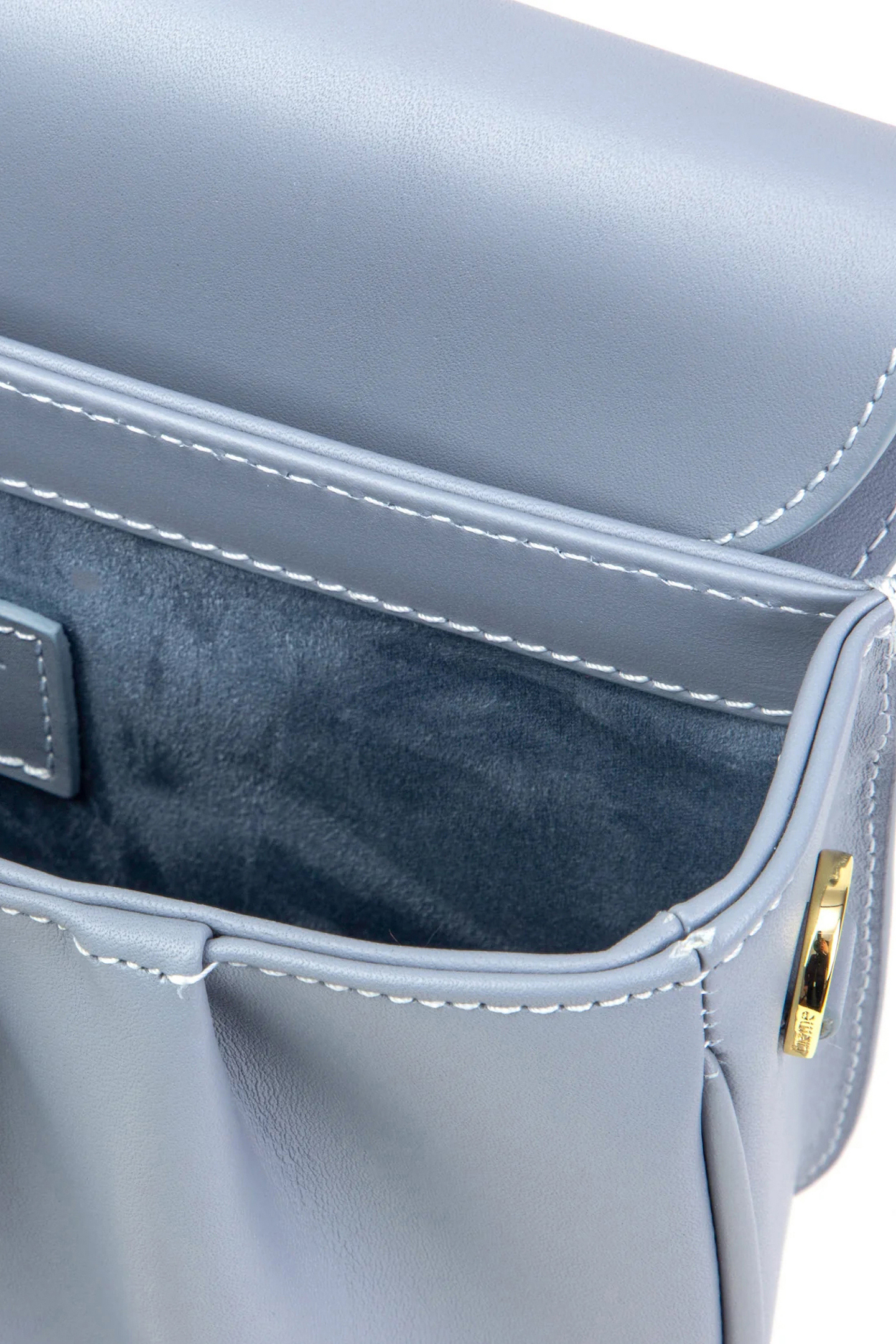 DIMPLE FLAP LEATHER SMOKE 3