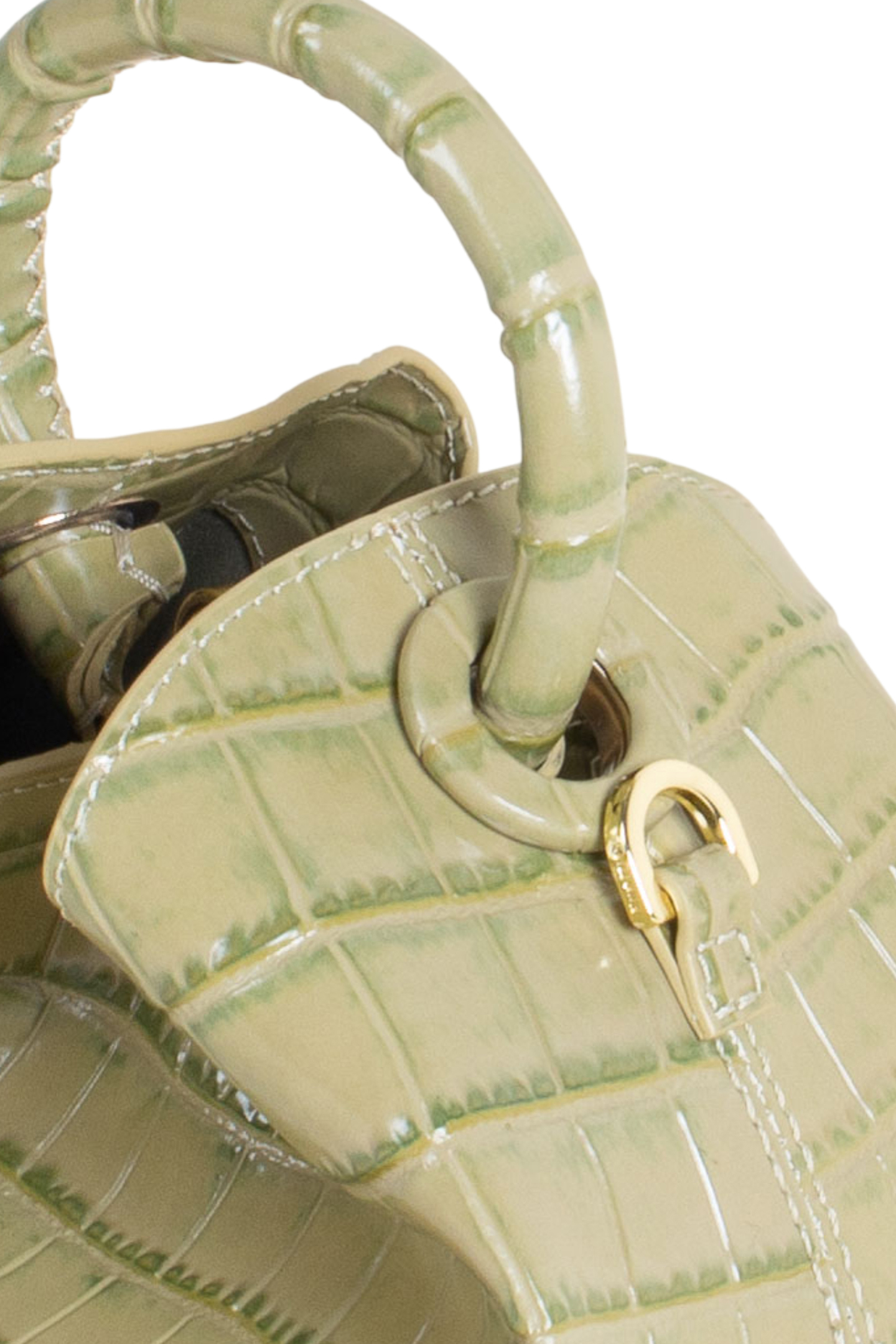 BAOZI LEATHER CROCO OLIVE 4