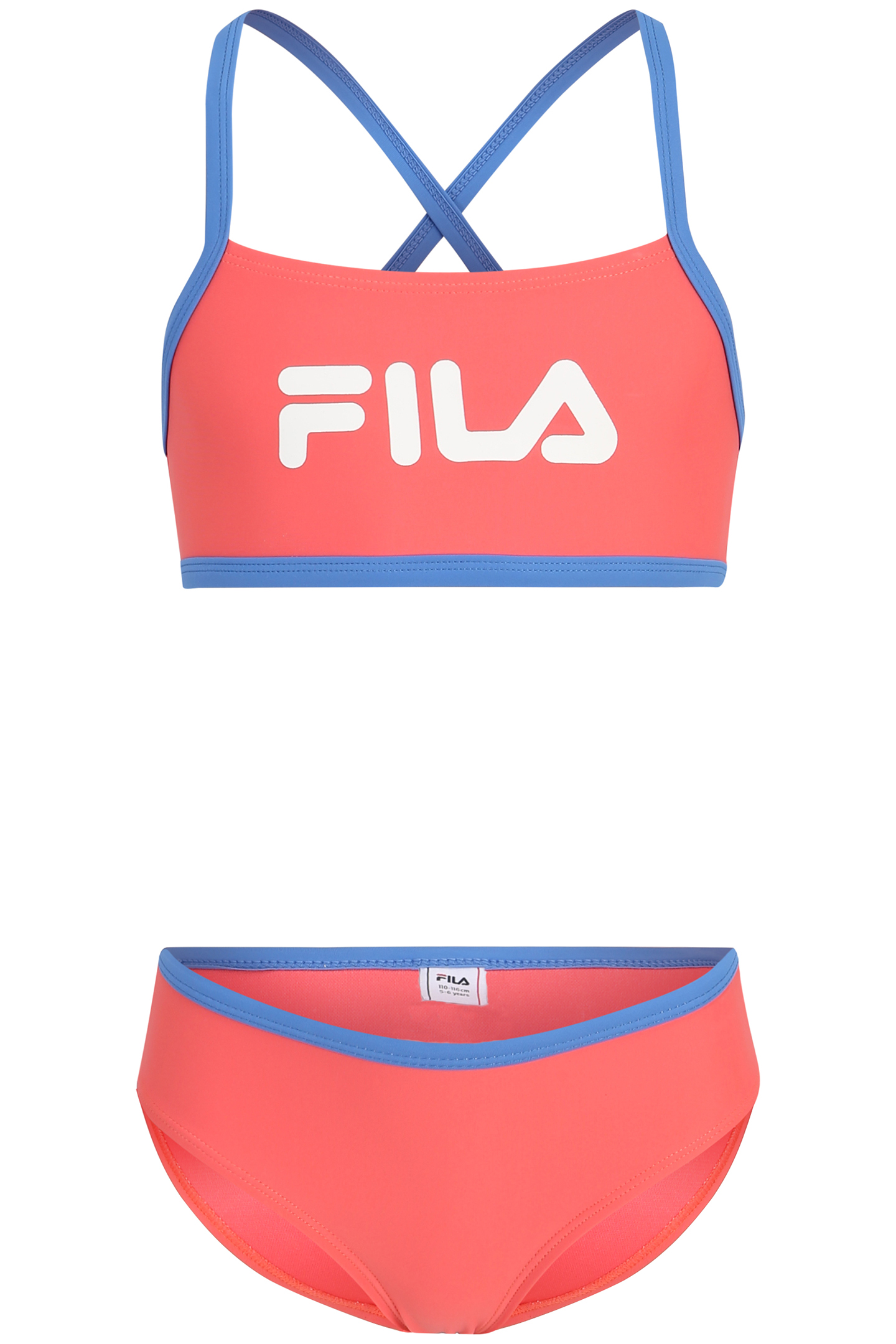 GIRLS LOMELLO LOGO BIKINI CALYPSO CORAL 1