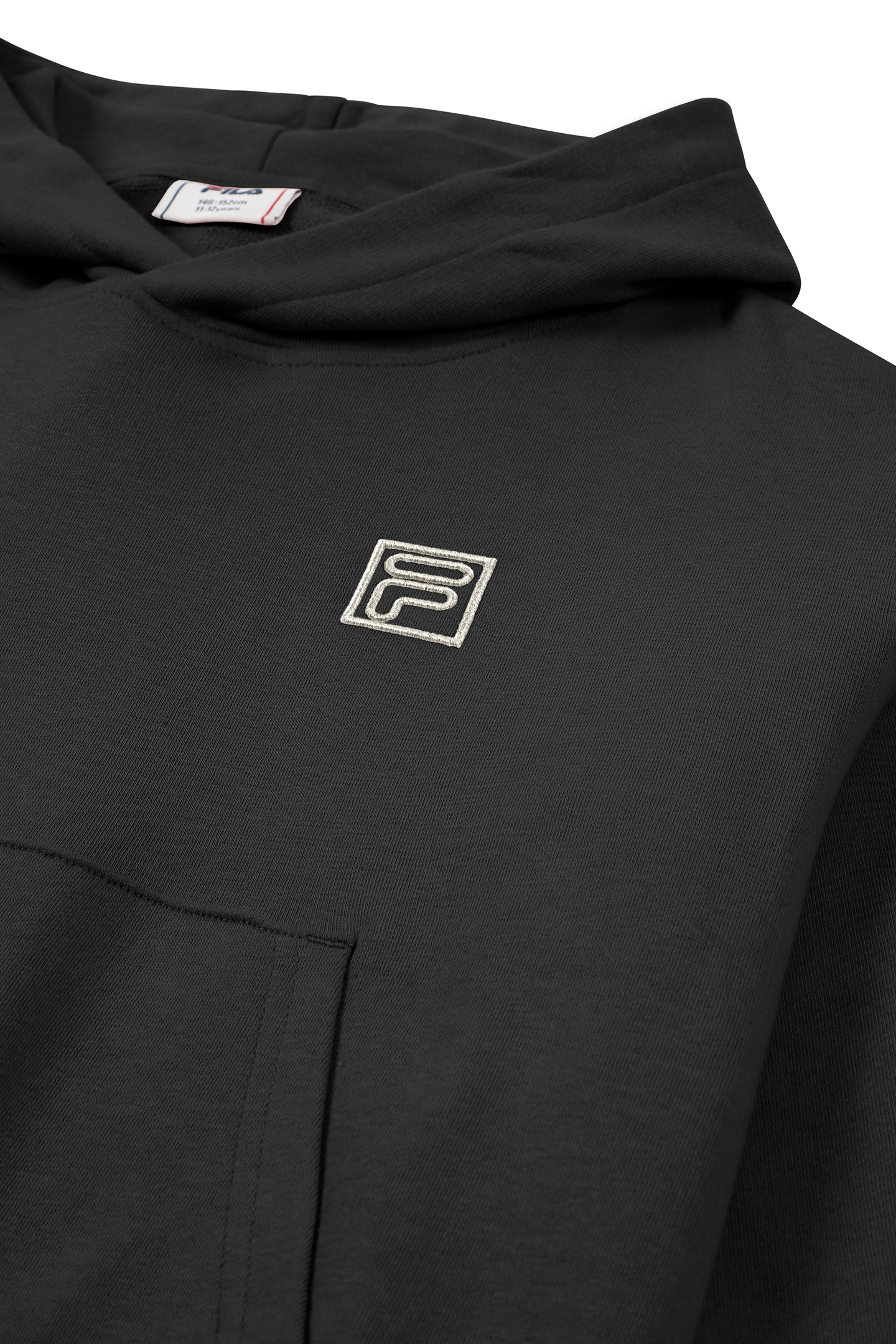 GIRLS VALLIA LOOSE HOODIE BLACK 3