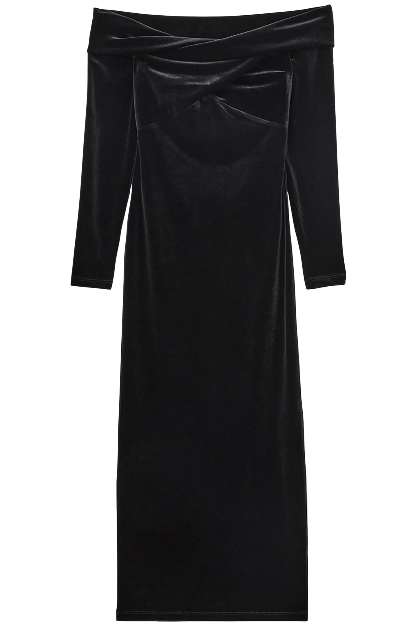 DELTA VELVET DRESS BLACK 3