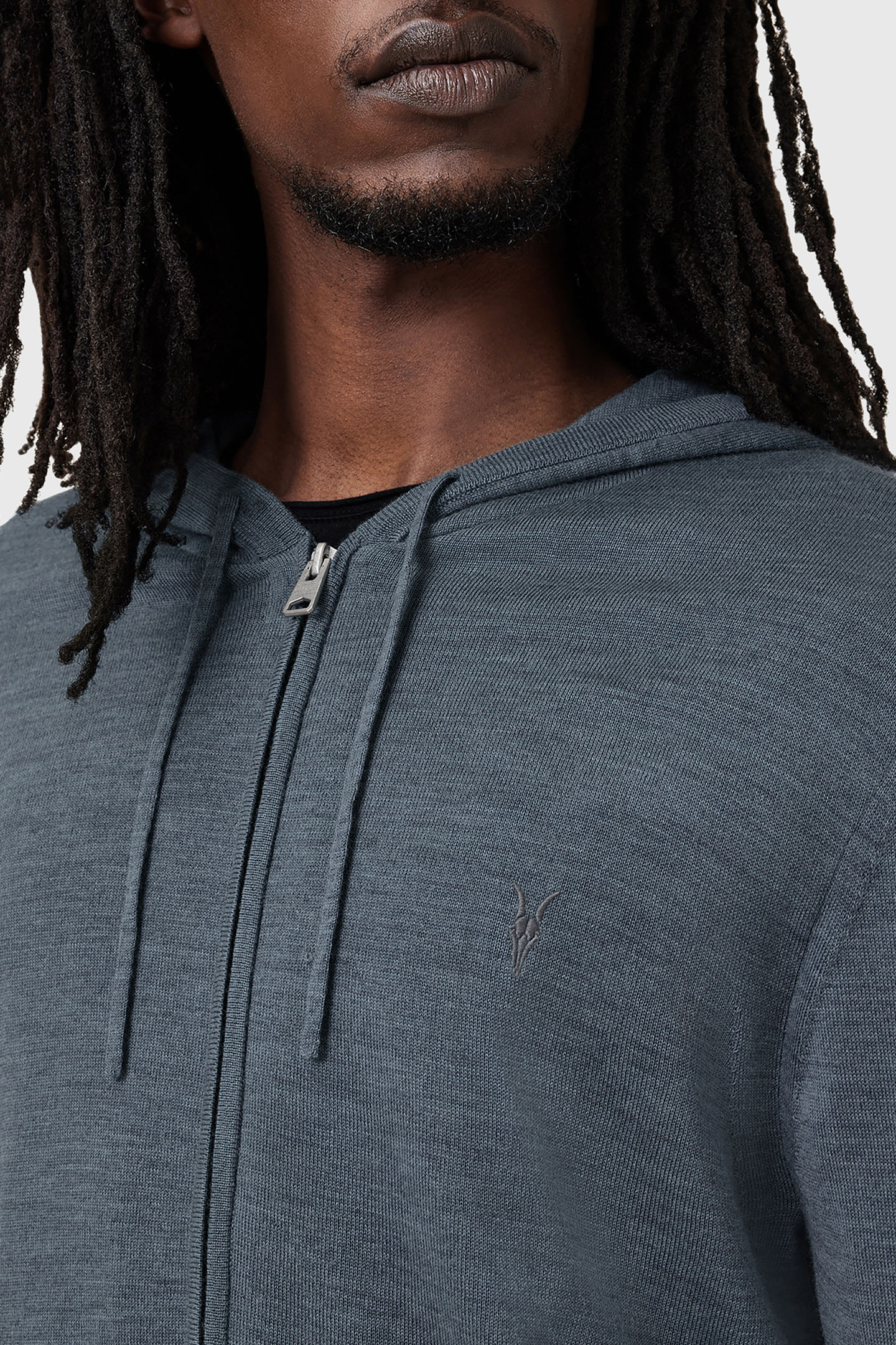 MODE MERINO ZIP HOOD PITCHED BLUE 6