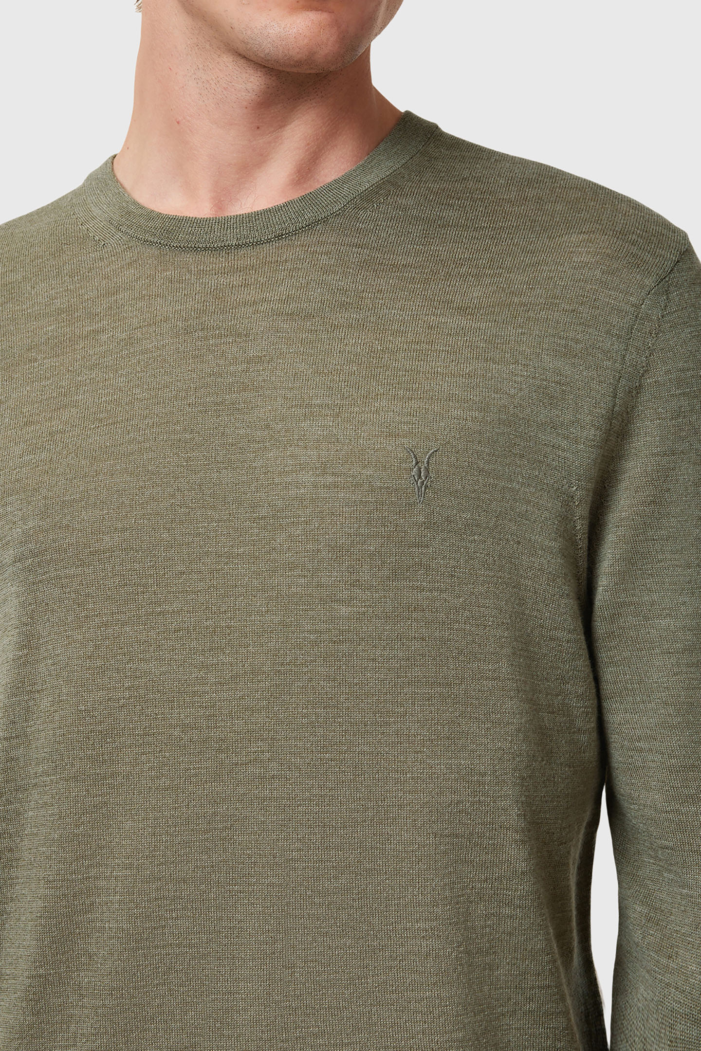 MODE MERINO CREW LIGHT ASH GREEN 8